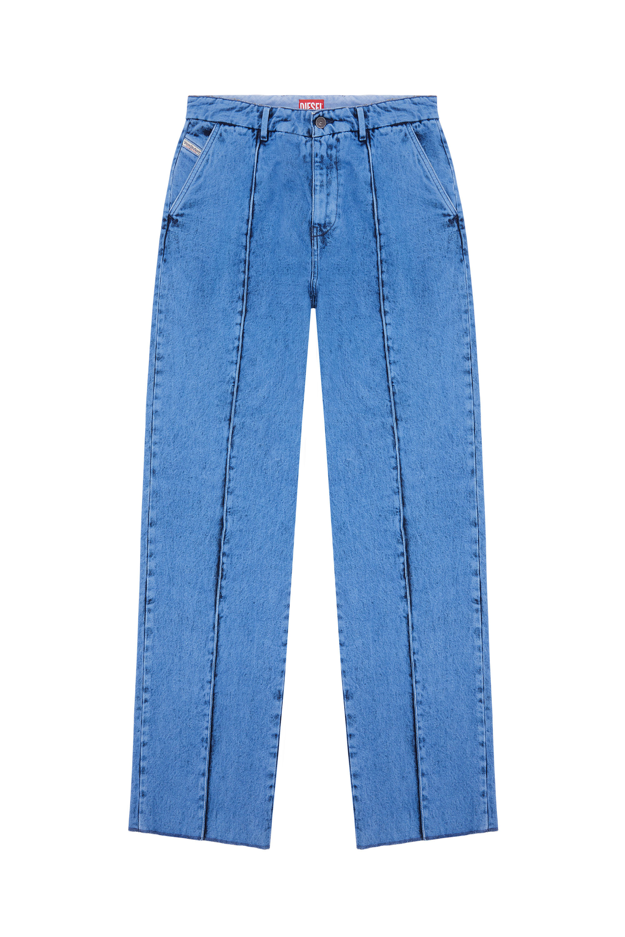 Diesel - D-Chino-Work 0EIAN Straight Jeans, Bleu - Image 1