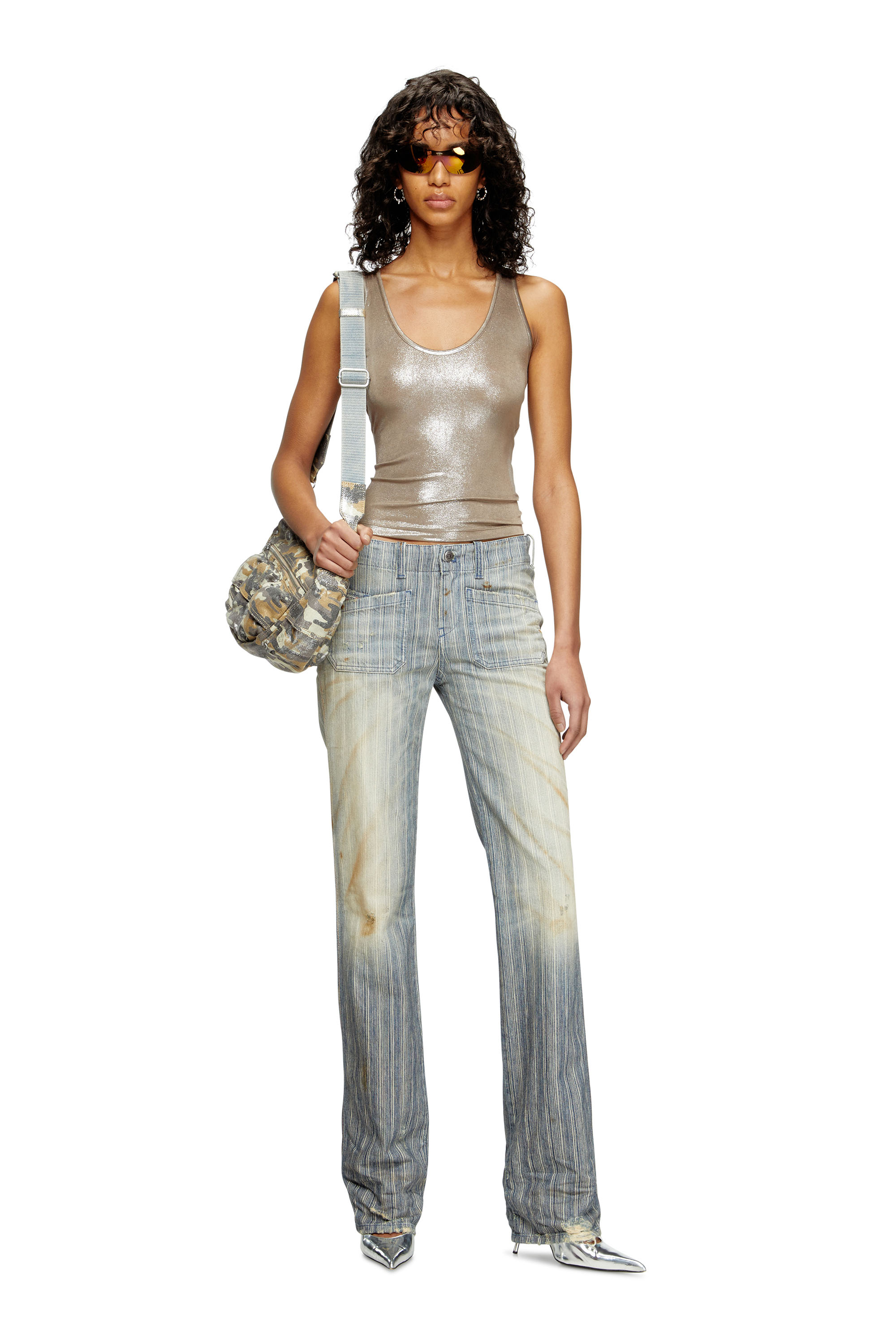 Diesel - Bootcut Jeans D-Keate 09L55 Femme, Bleu moyen - Image 1