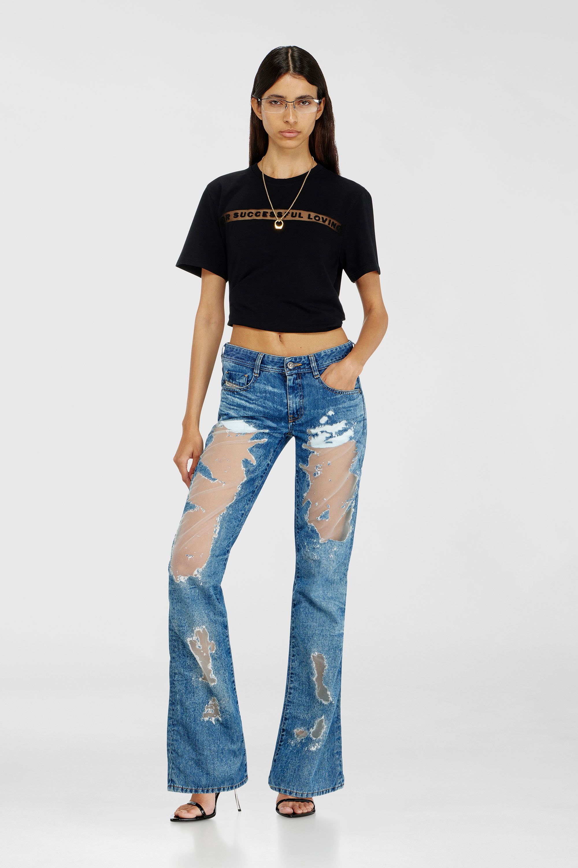Diesel - PR-T-NOTS-CHI-R, T-shirt avec logo For Successful Loving Mixte in Noir - 2
