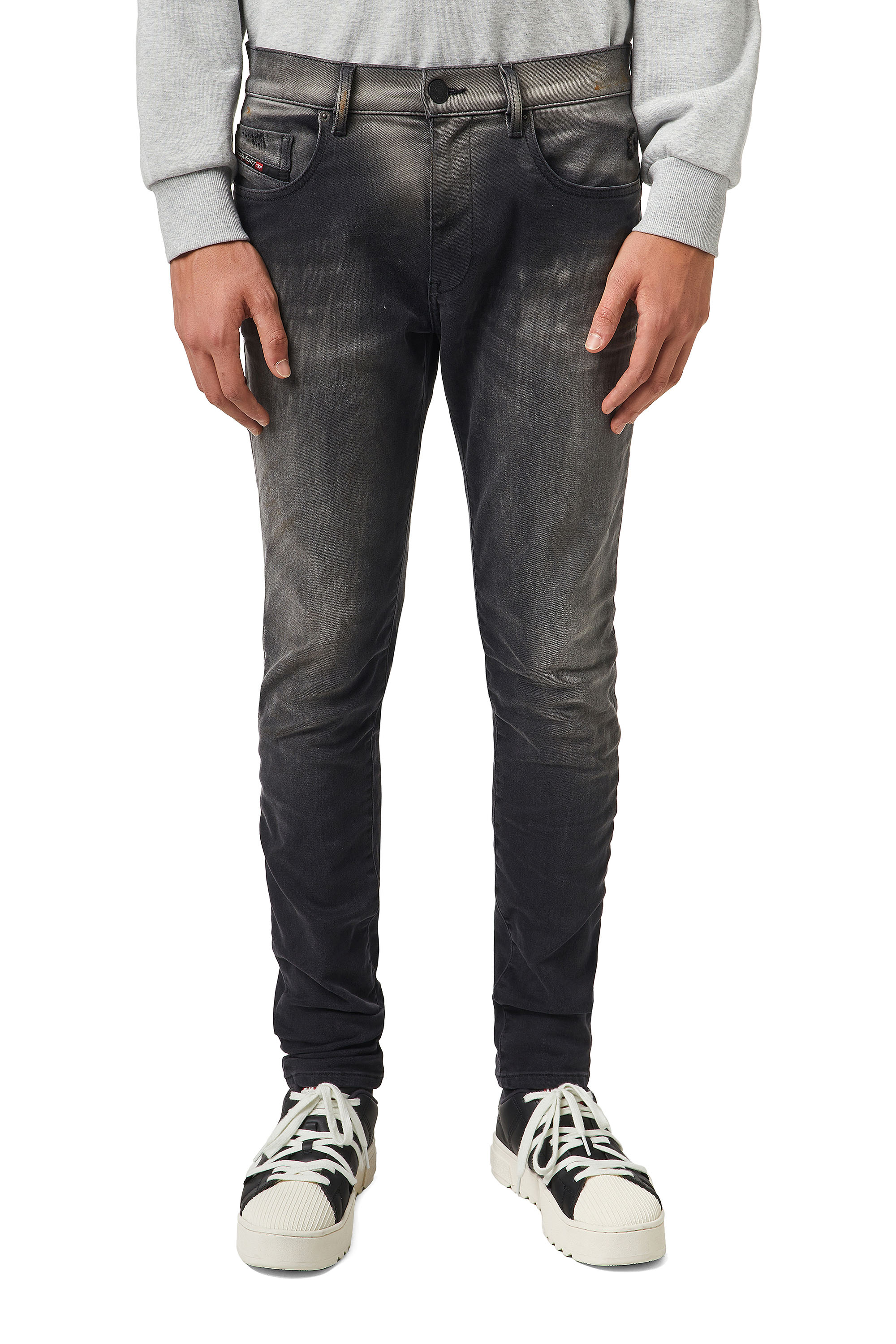 D-Strukt JoggJeans® 09B04, Noir/Gris foncé - Jeans