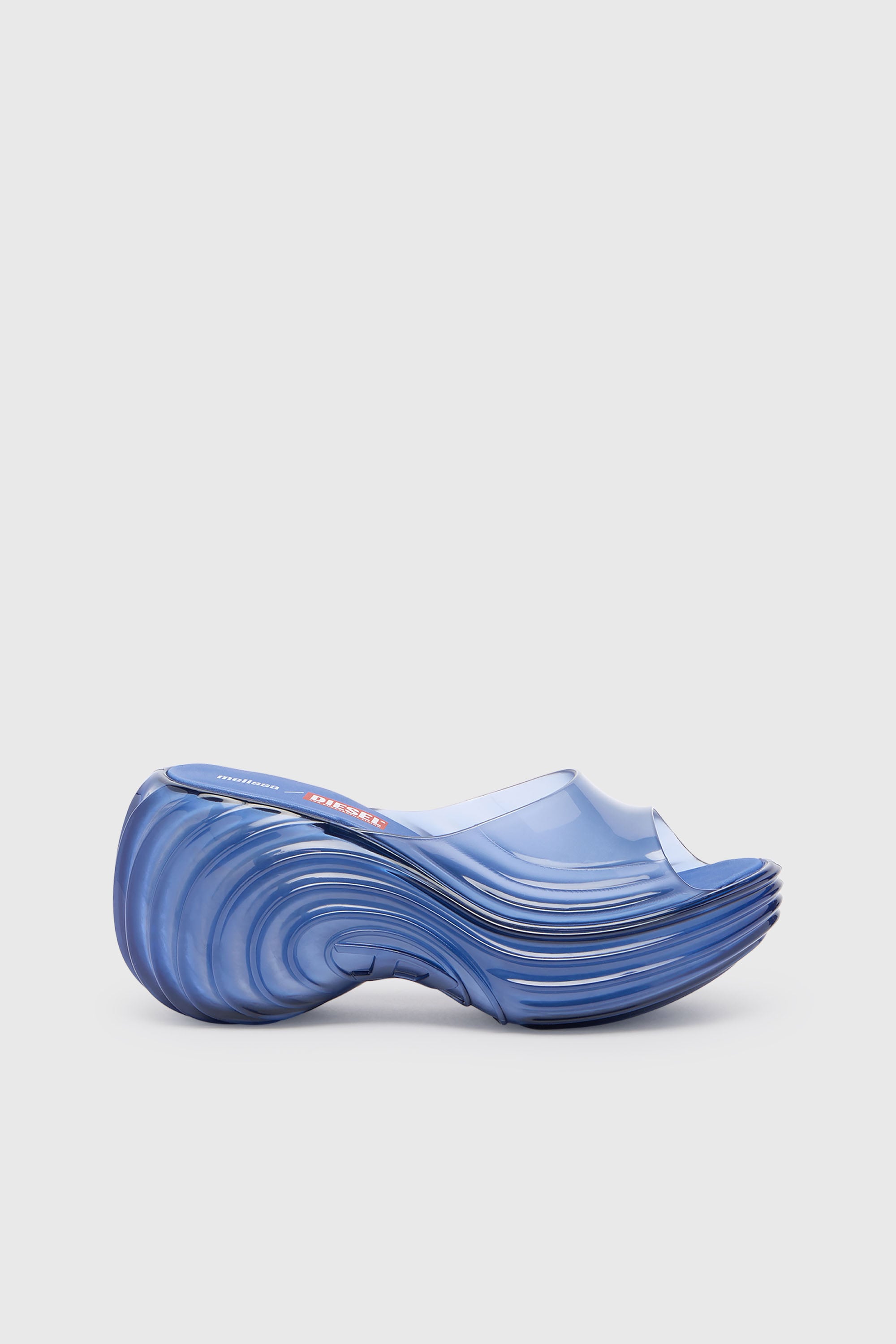 Diesel - MELISSA QUANTUM PLATFORM, Mule &agrave; plateforme en Melflex&reg; Femme in Bleu - 2
