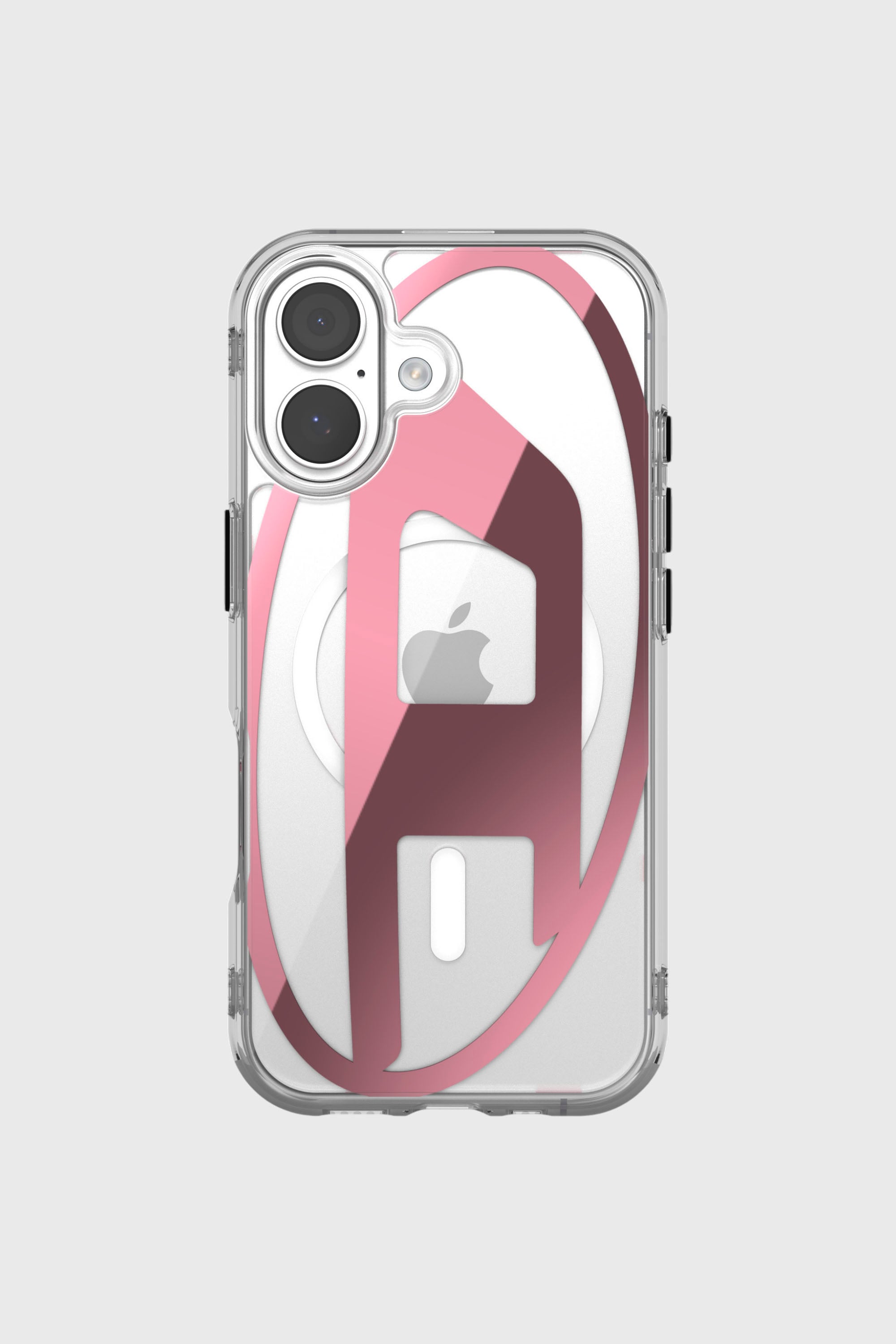 Diesel - 60419 AOP CASE, Unisex's Oval D metallic case with magsafe for iPhone 17 in Pink - 2
