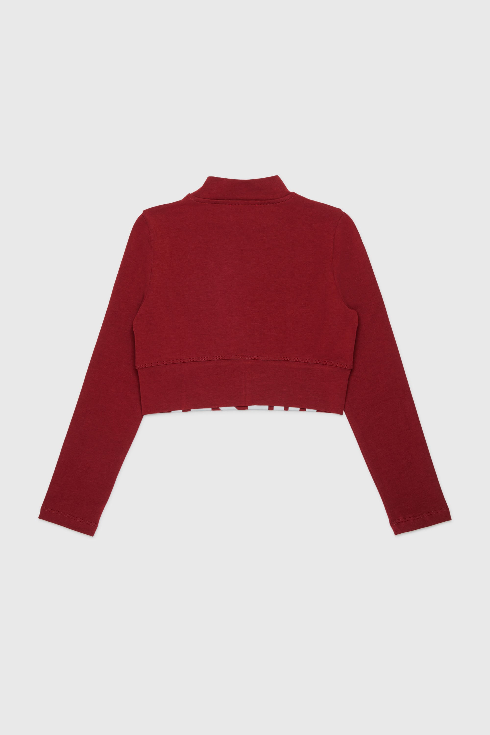 Diesel - TCEFILS, Crop top avec logo d&eacute;coup&eacute; Femme in Rouge - 2