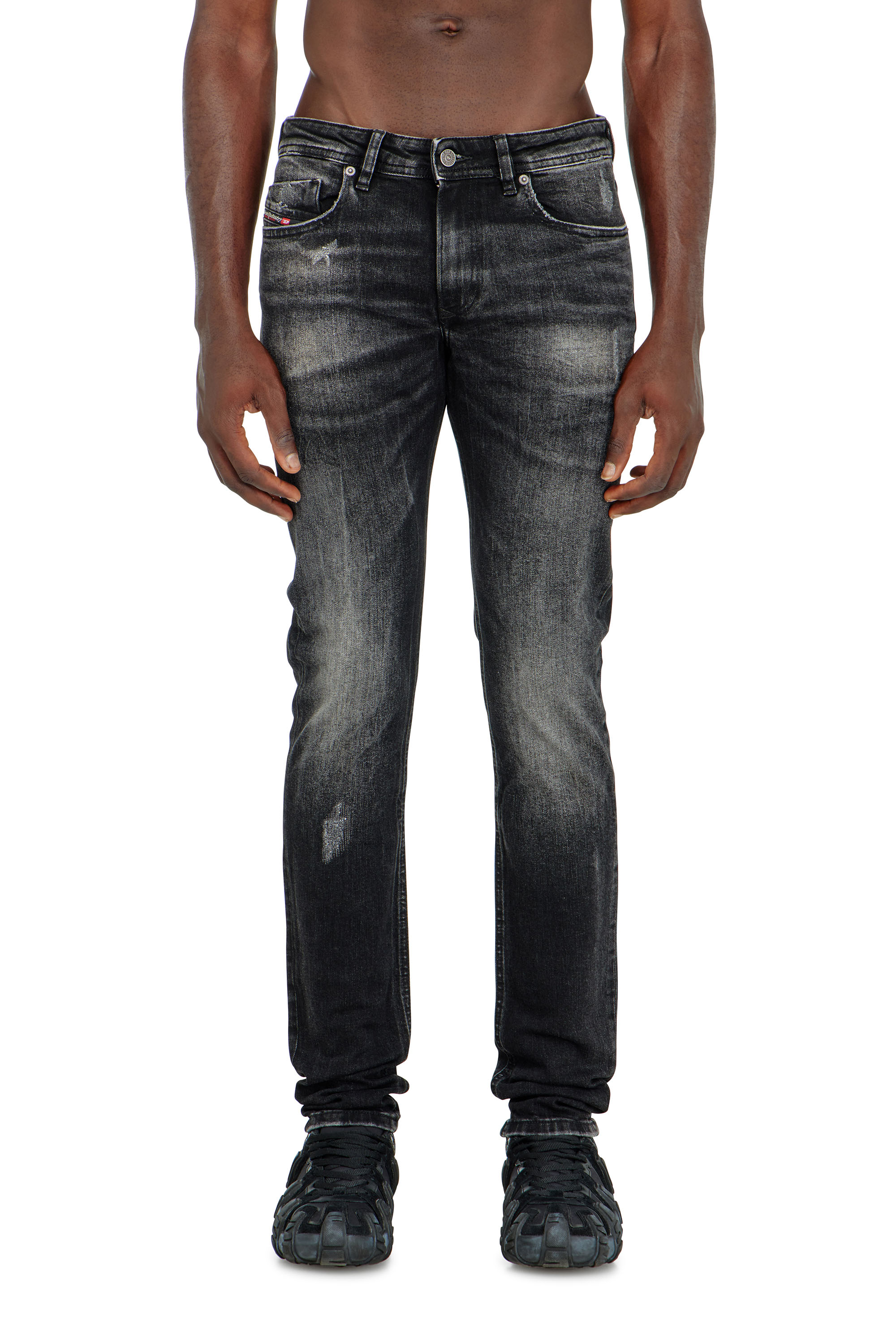 Diesel - Skinny Jeans 1979 Sleenker 0DBDP Homme, Noir/Gris fonc&eacute; - Image 4