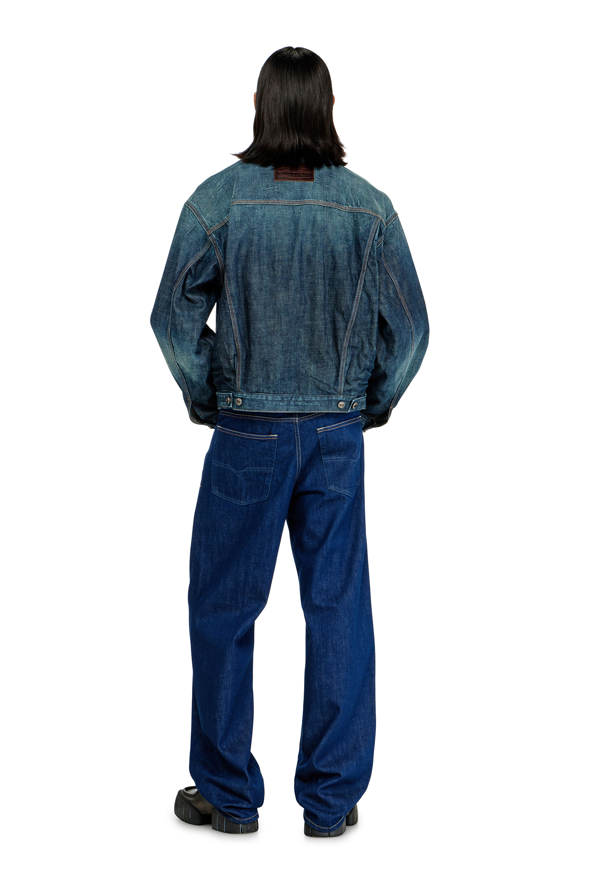 Diesel - Relaxed Jeans 2001 D-Macro 09Q09 Homme, Bleu Fonc&eacute; - Image 3