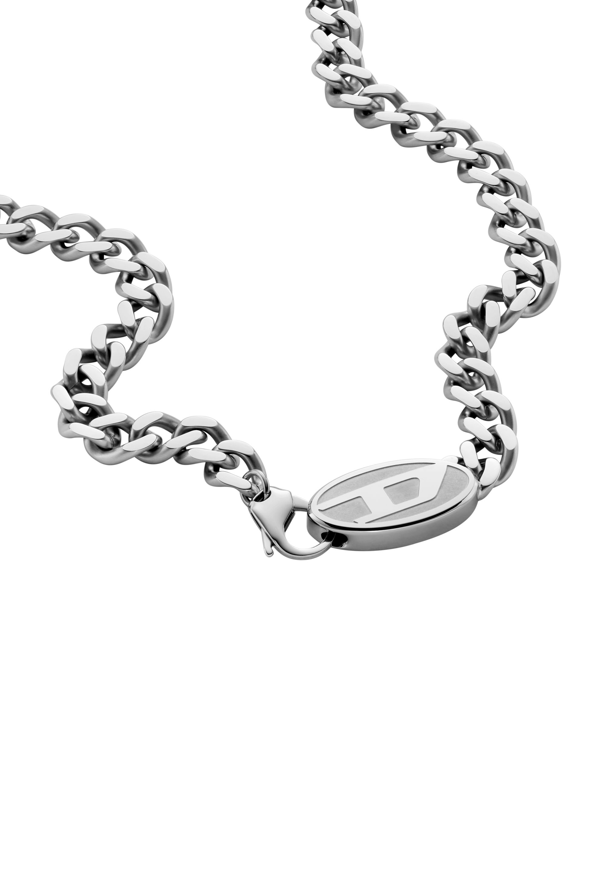 Diesel - DX1509, Unisex Stainless steel chain necklace in Silver - Image 1