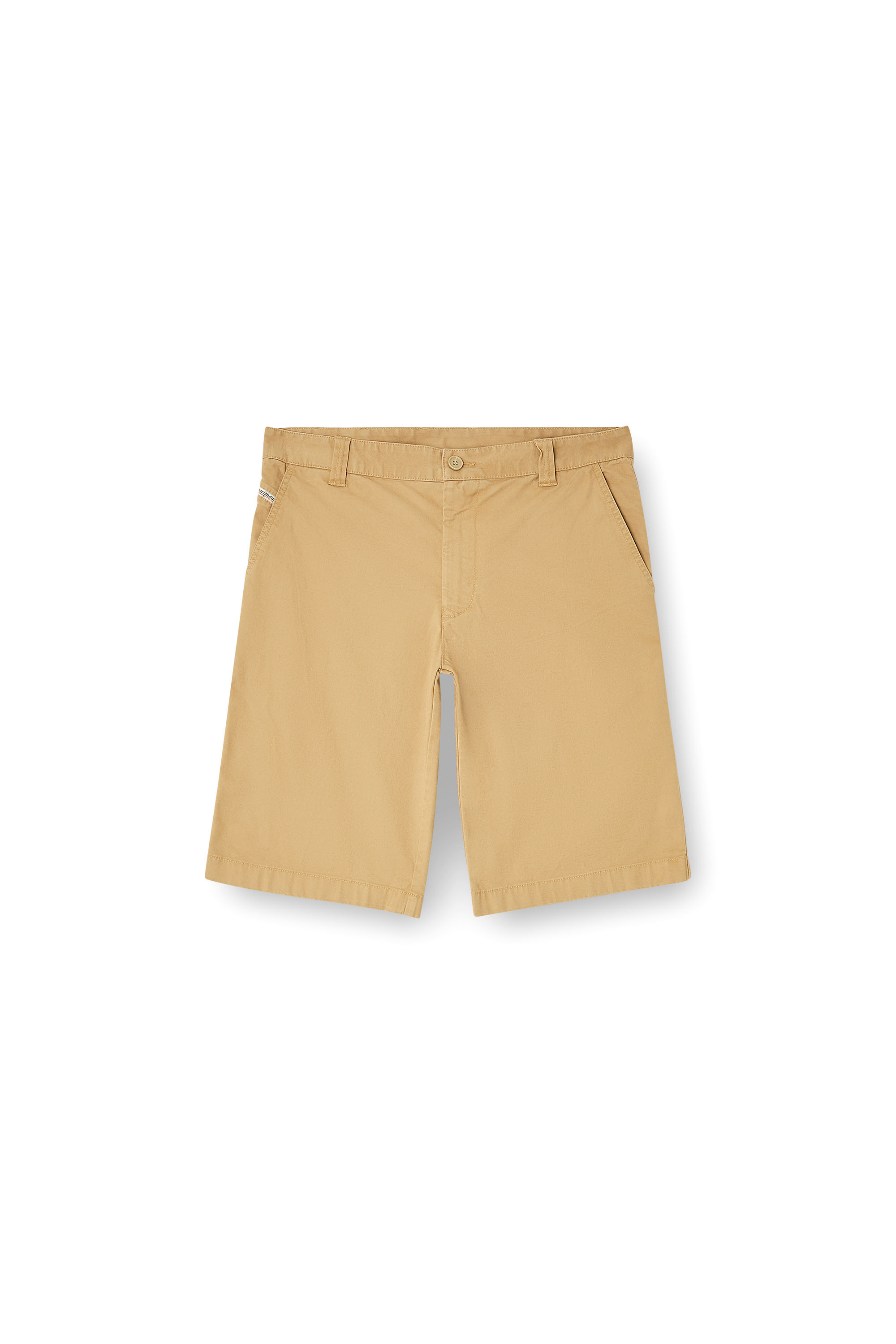Diesel - P-DEFINE-SHORT-EPCH, Short en coton délavé Homme in Beige - 3