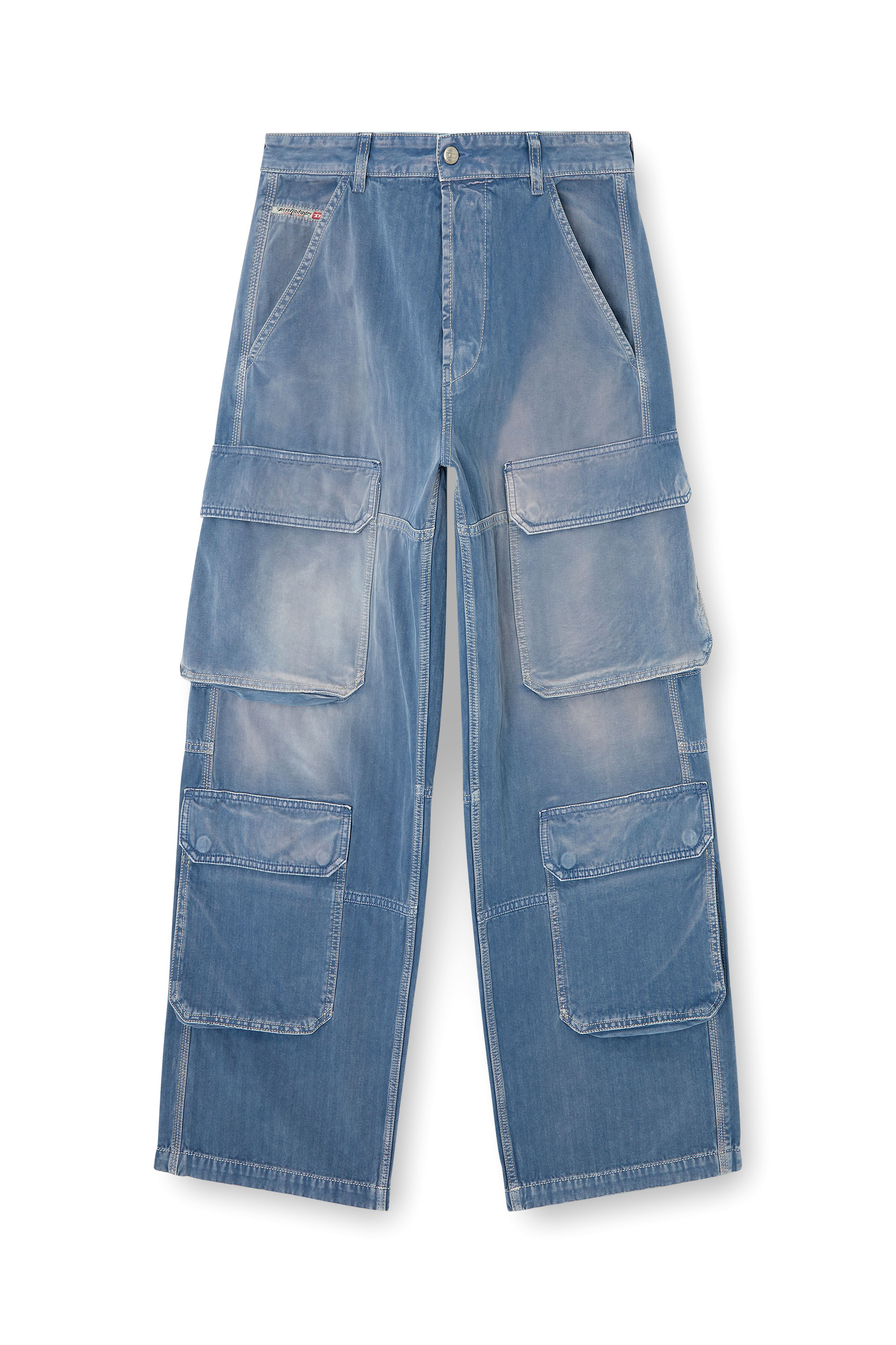 Relaxed Jeans D-Touch 09M93, Bleu moyen Diesel - Relaxed Jeans D-Touch 09M93 Homme, Bleu moyen - Image 2