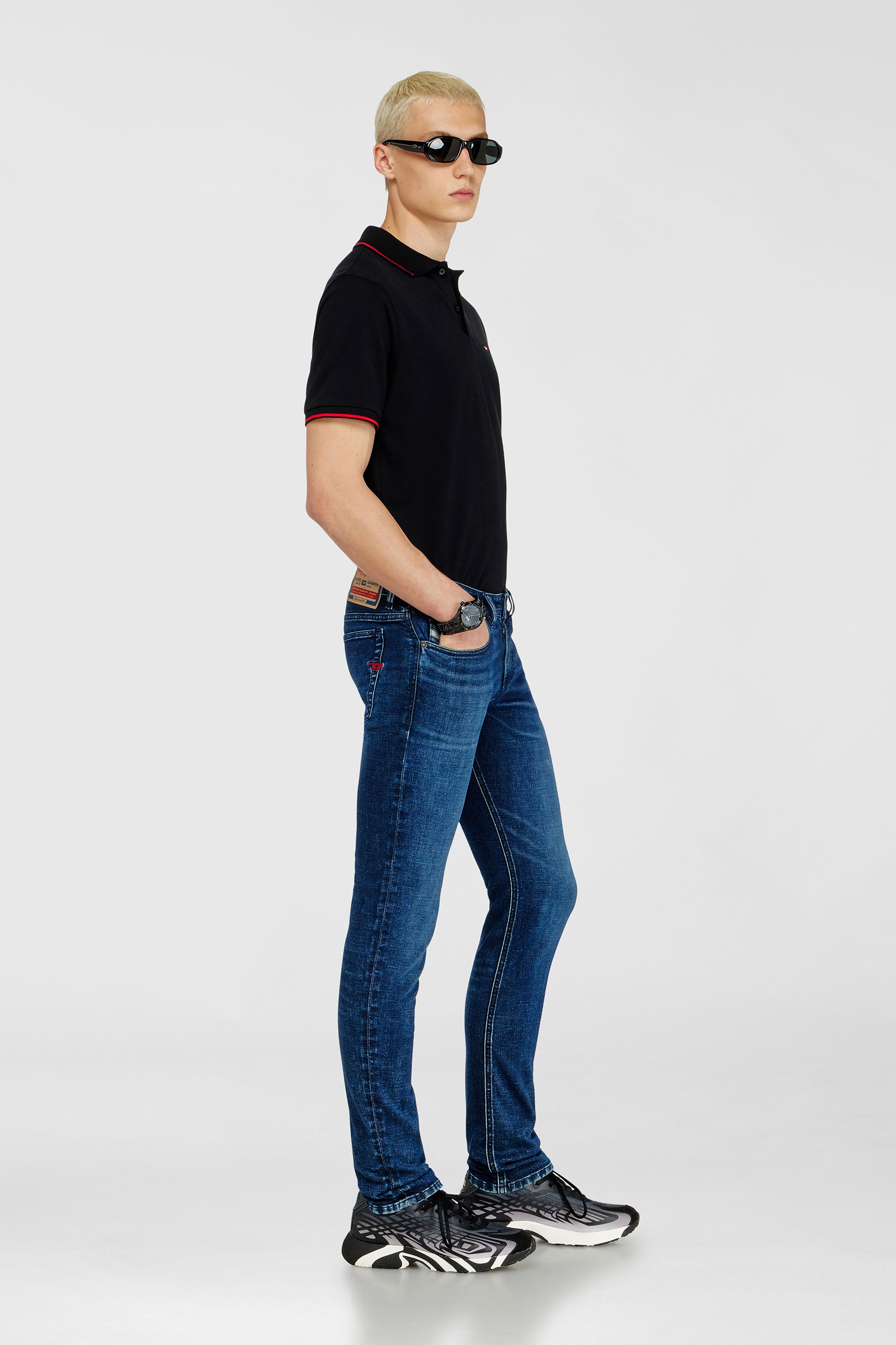 Diesel - Skinny Jeans 1979 Sleenker 0KBBD Homme, Bleu Fonc&eacute; - Image 2