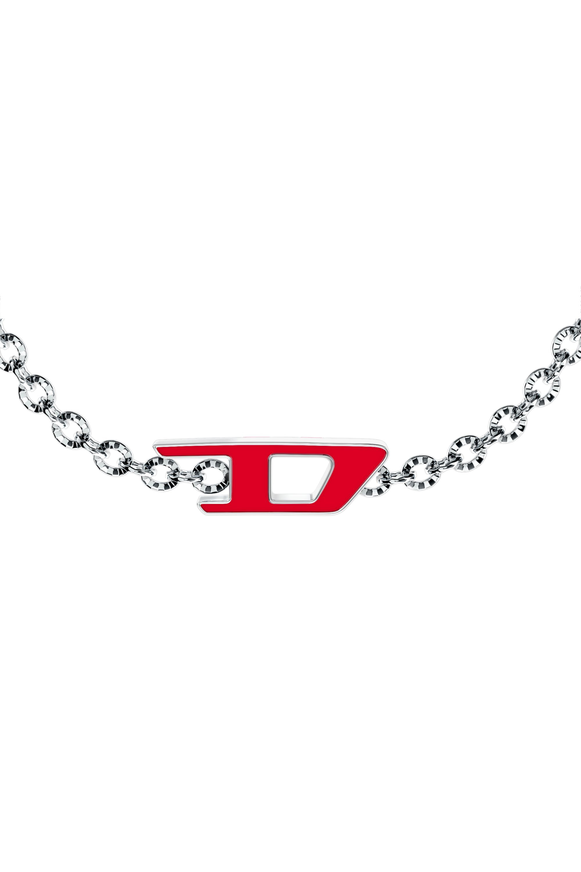 Diesel - DX1691040 JEWELLERY, Bracelet cha&icirc;ne en acier inoxydable Mixte in Gris argent&eacute; - 3
