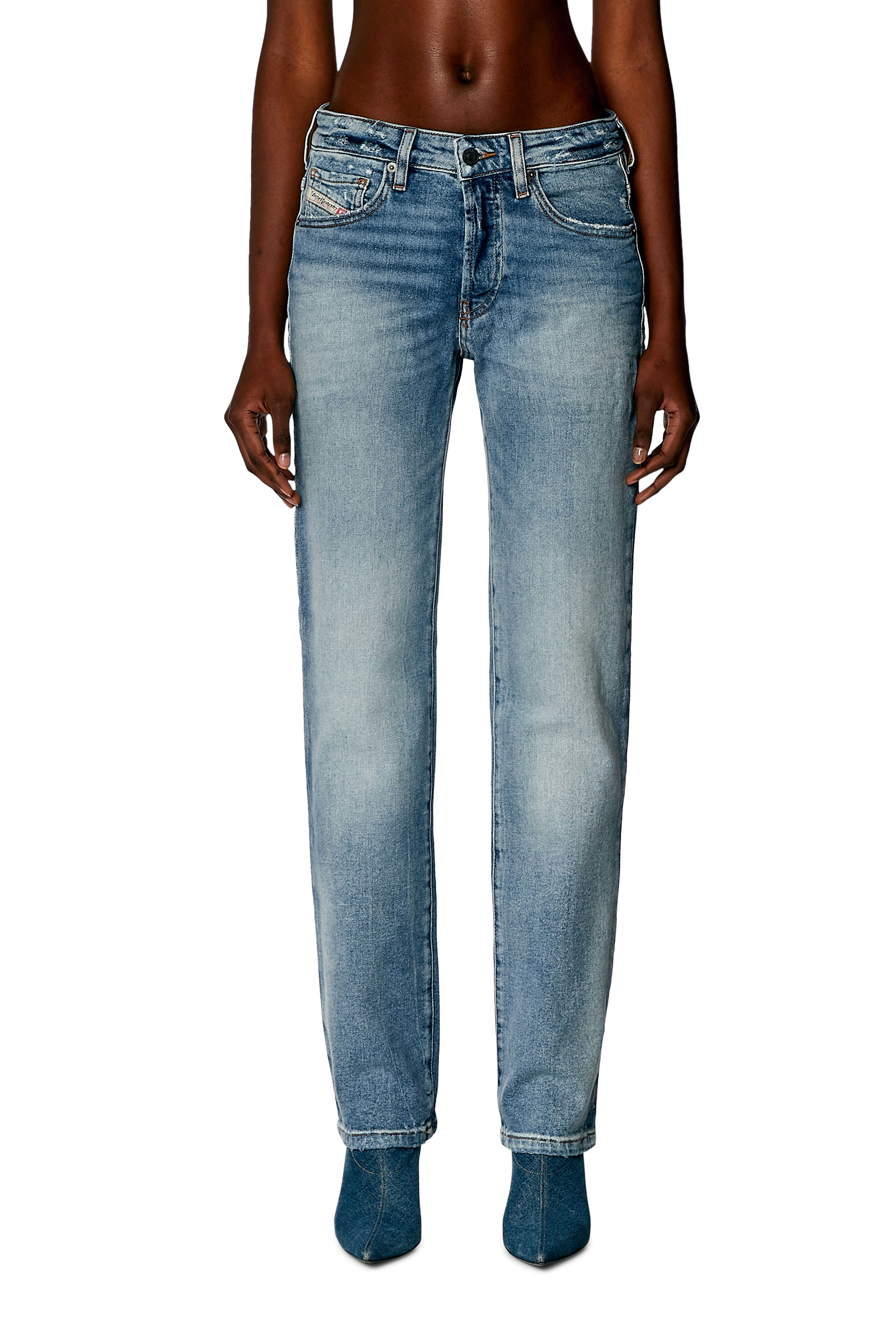 Diesel - Regular Jeans 1989 D-Mine 0PFAR Femme, Bleu Clair - Image 3
