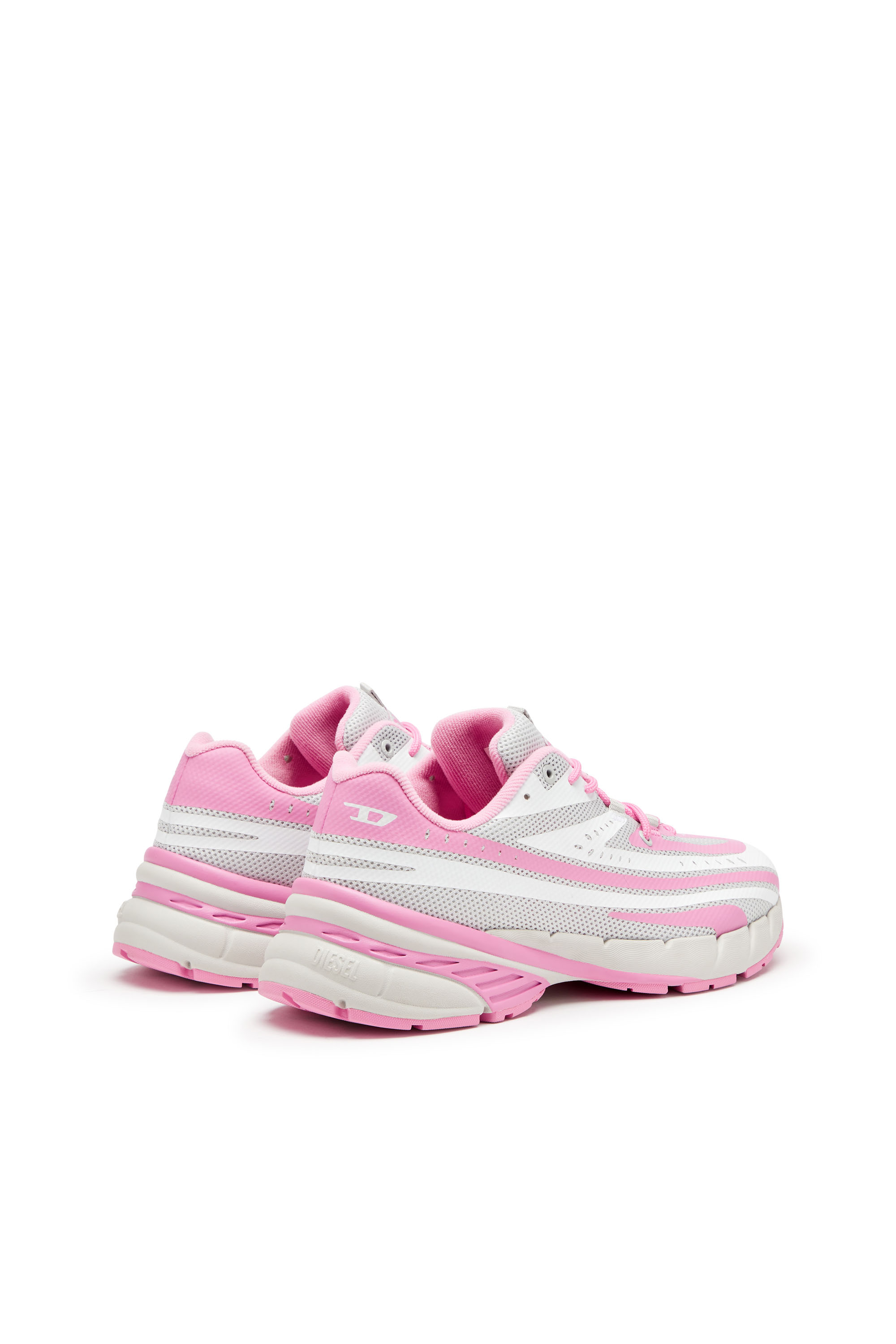 Diesel - D-AIRSPEED LOW W, D-Airspeed Low-Sneakers rayées en mesh enduit Femme in Polychrome - 4