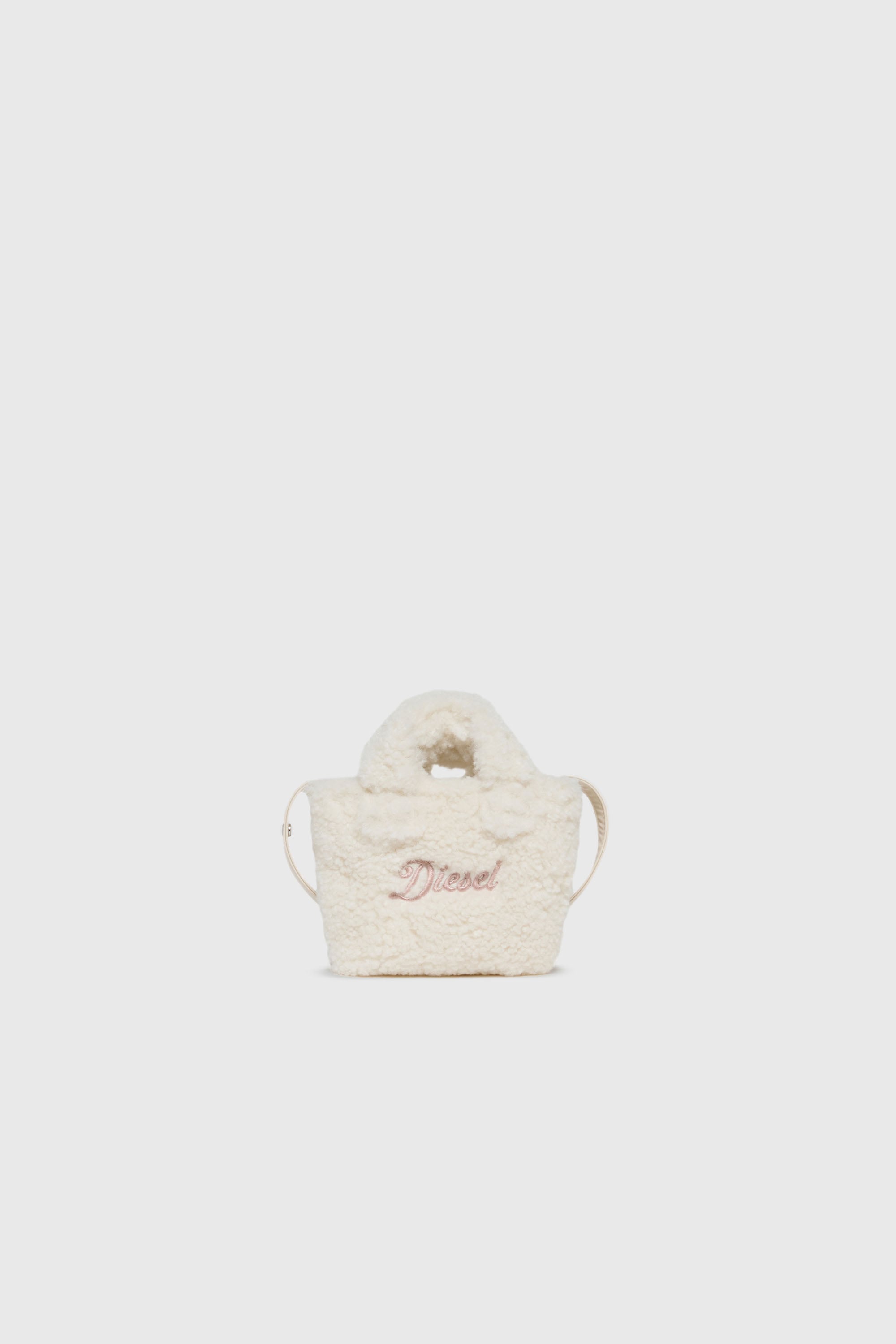 Diesel - WIXIT, WIXIT - Mini sac en polaire teddy Femme in Blanc - 1