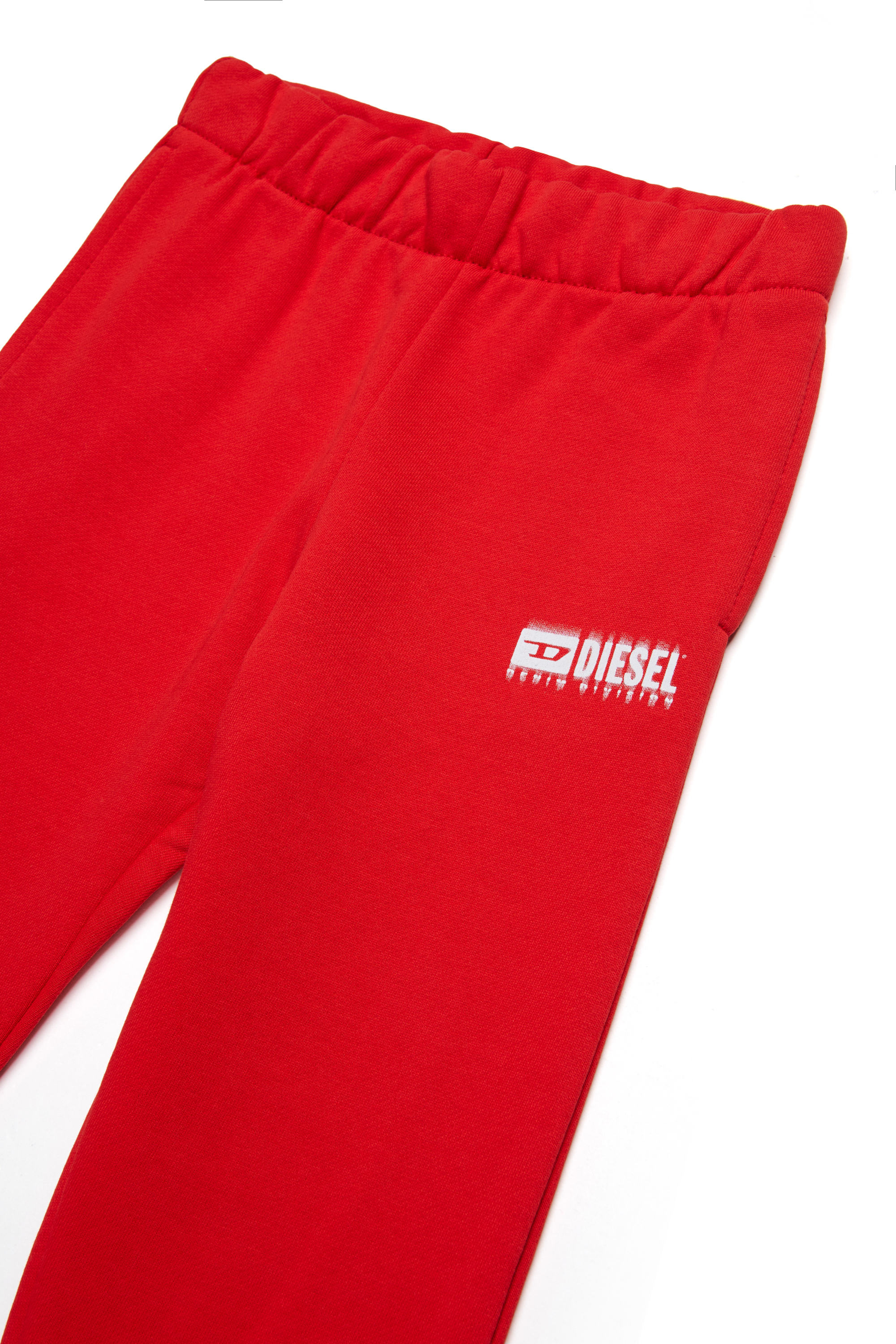 Diesel - PBASEB, Pantalon de survêtement avec logo taché Mixte in Rouge - 3