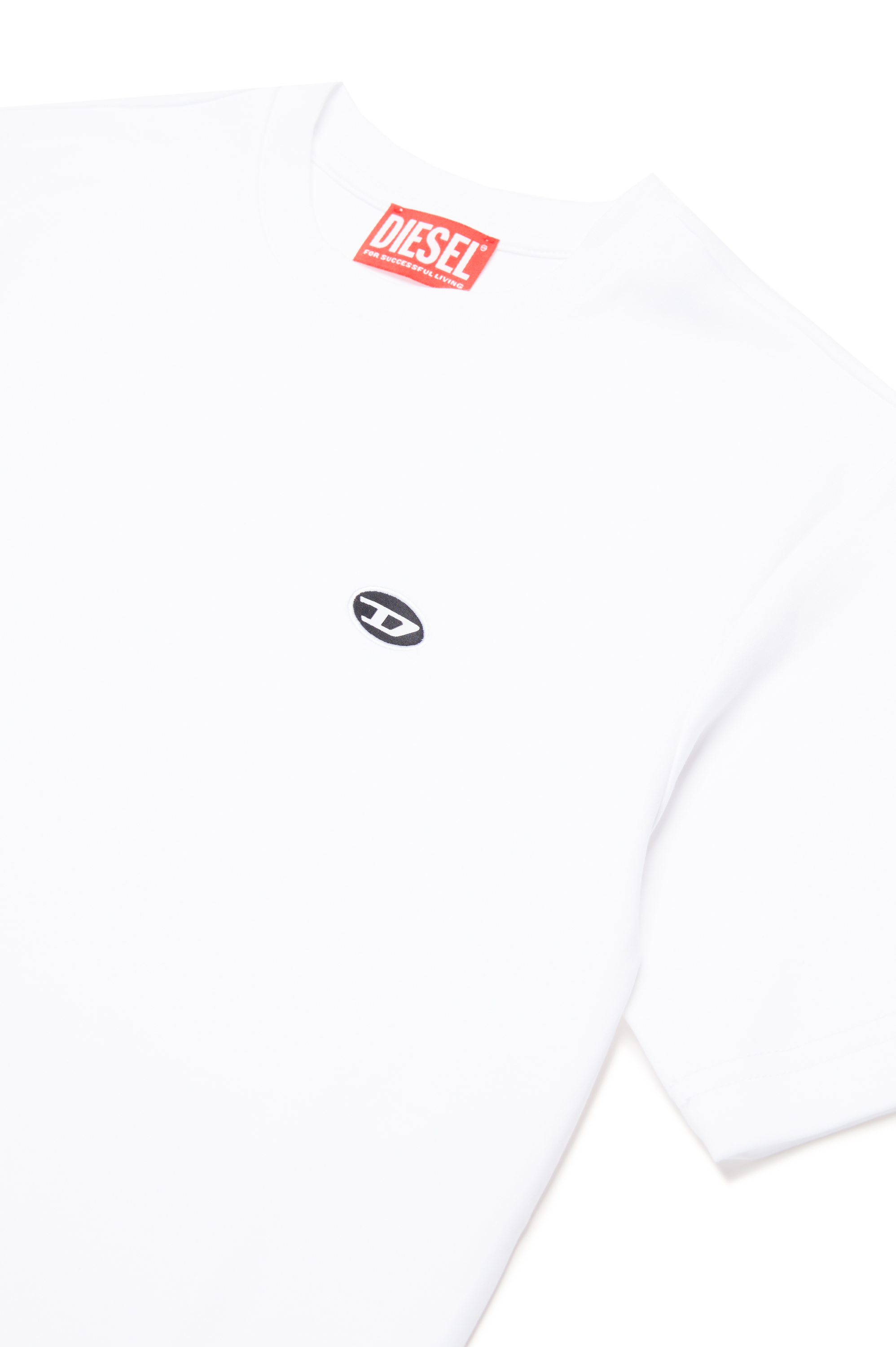 Diesel - TJUSTDOVALPJ OVER, Homme T-shirt en coton bio in Blanc - Image 3