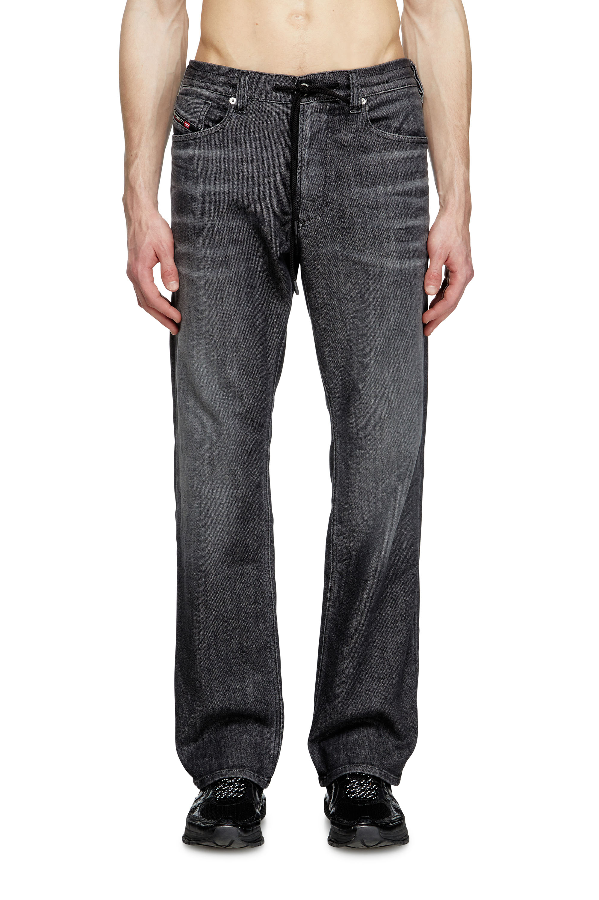 Diesel - Relaxed 2080 D-Reel Joggjeans® 09M66 Homme, Noir/Gris foncé - Image 1