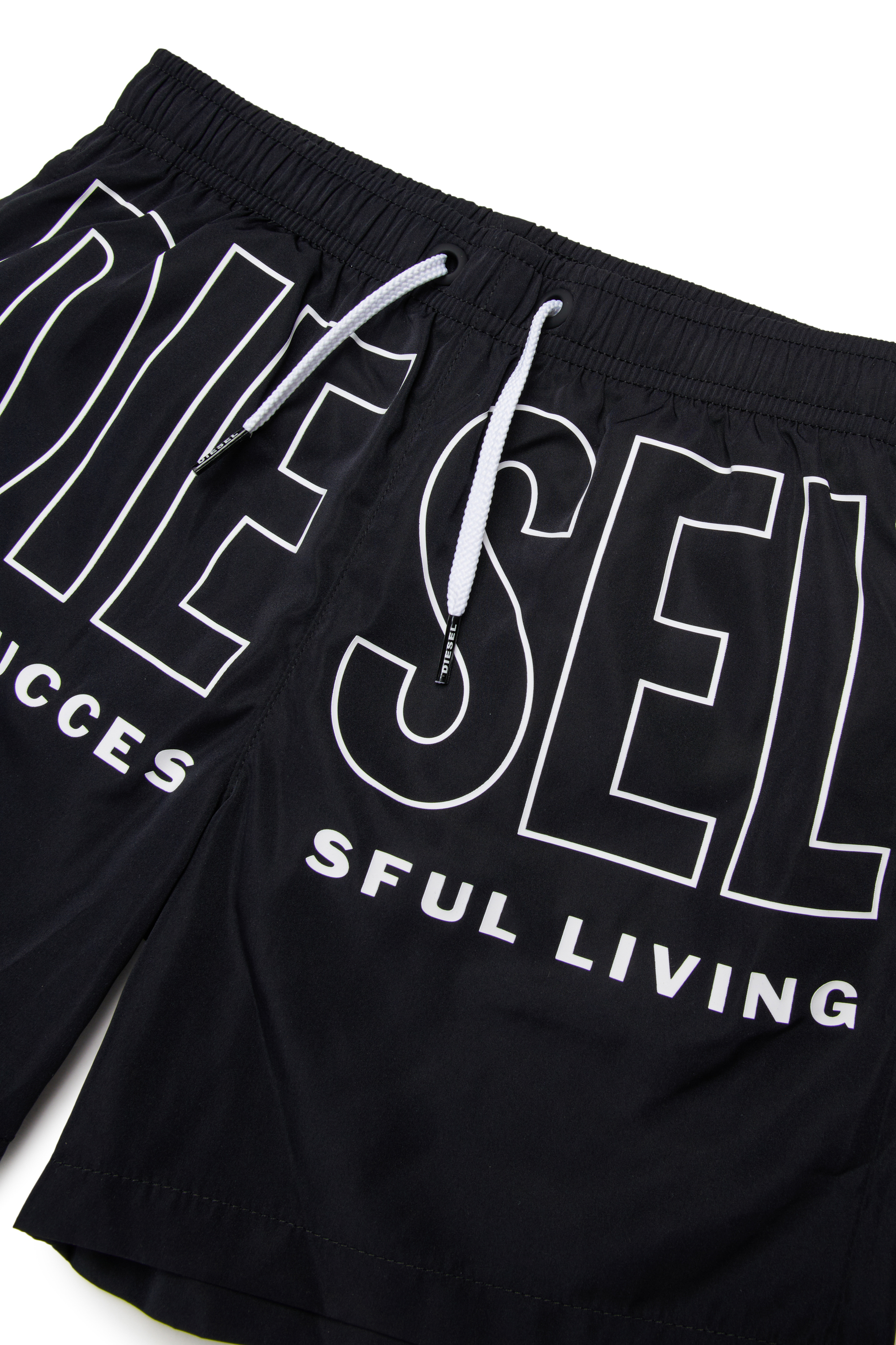 Diesel - MIDIT, Short de bain avec maxi logo Homme in Noir - 3