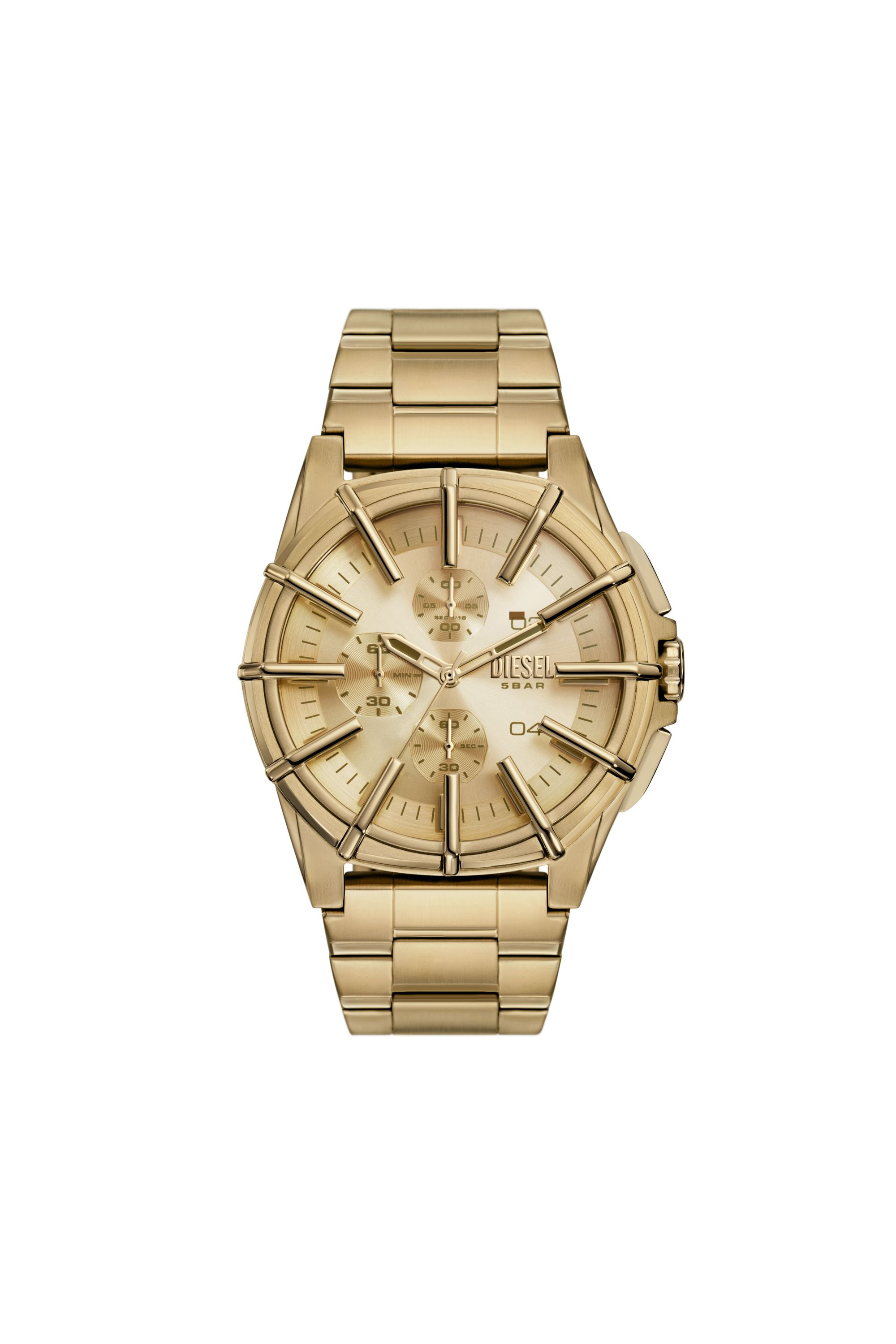 Diesel - DZ4659, Montre Framed en acier inoxydable doré Homme in Doré - 1