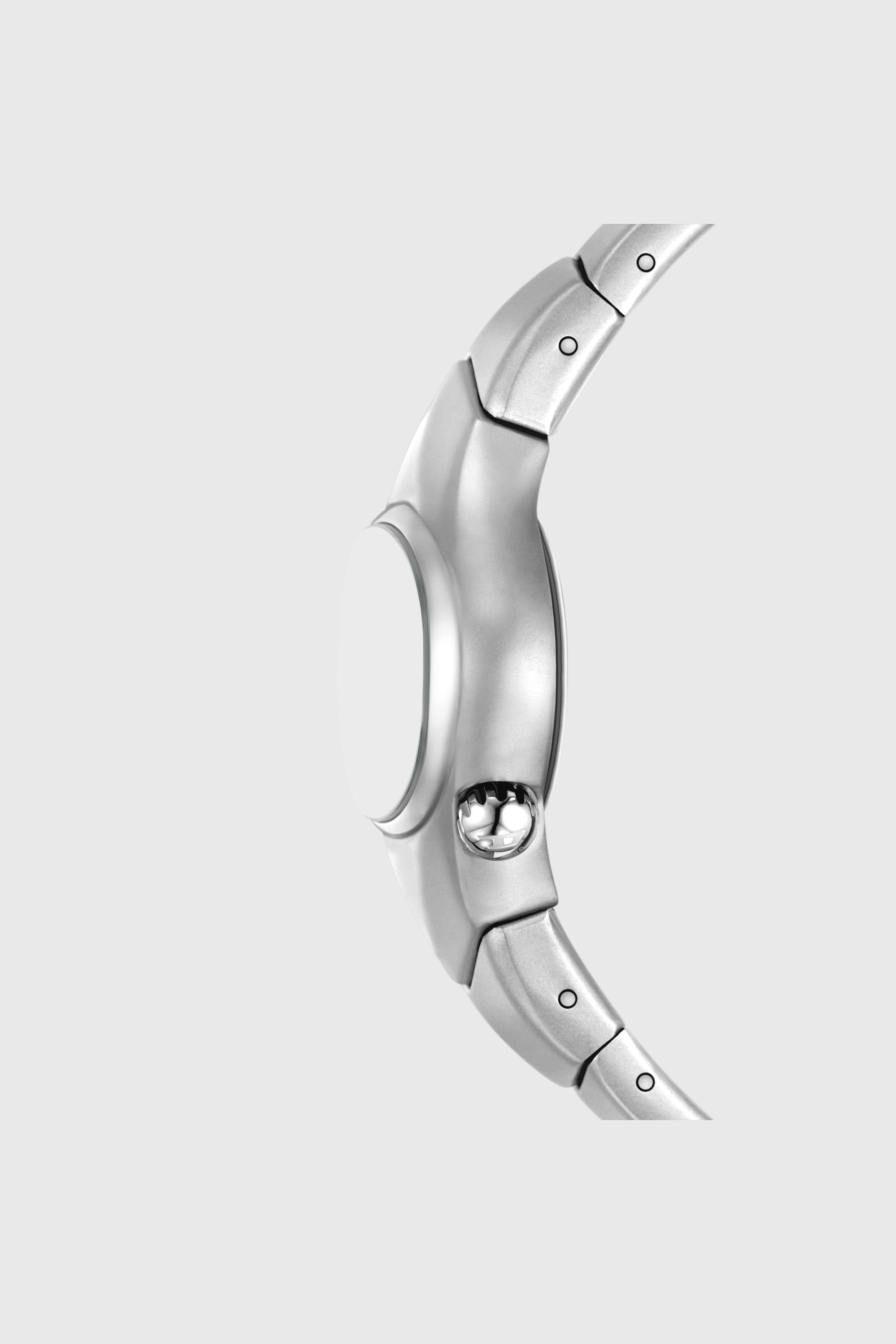 Diesel - DZ2228 WATCH, Montre D-Rush en acier inoxydable Homme in Gris argent&eacute; - 3