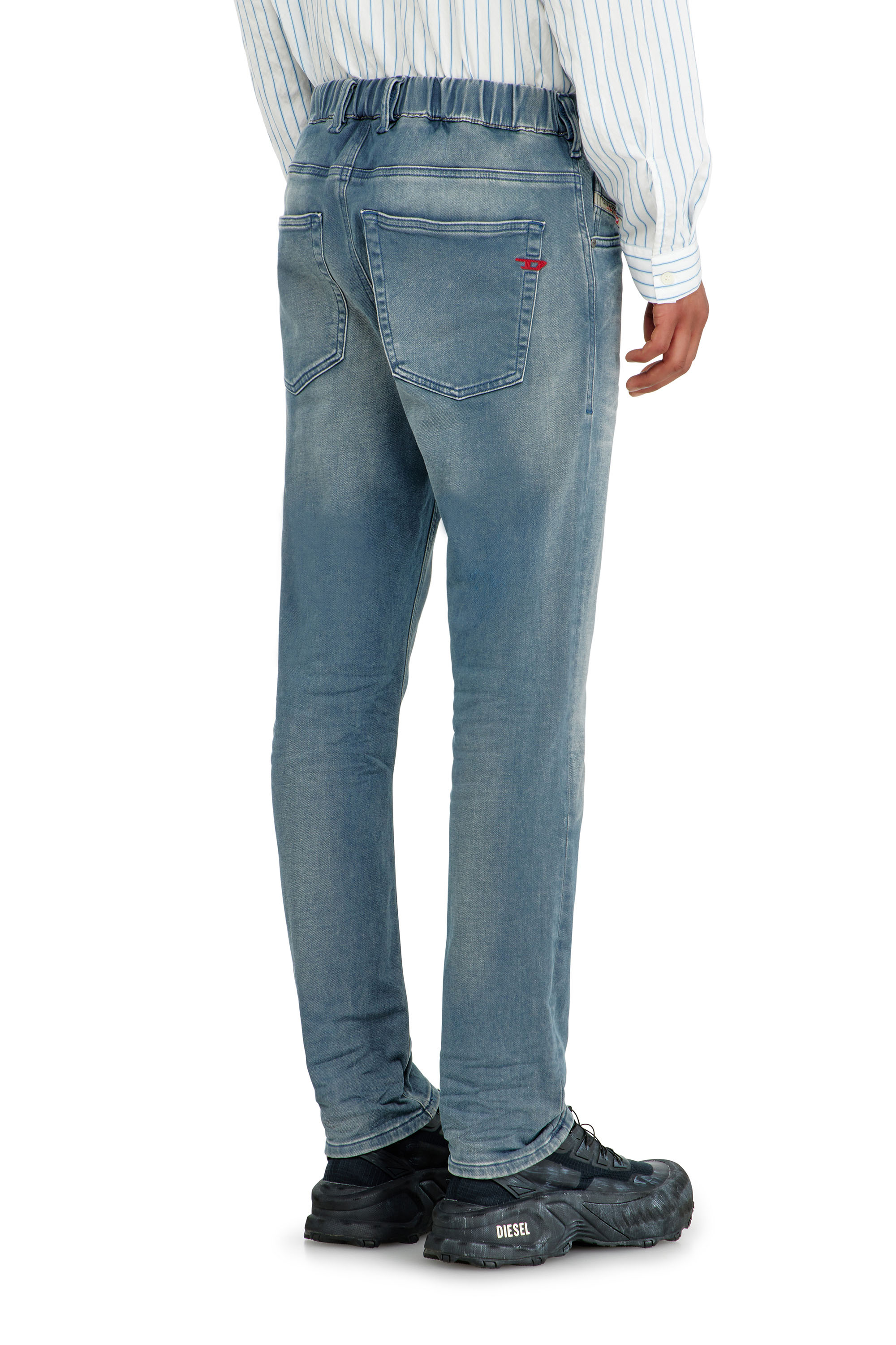 Diesel - Regular 2032 D-Krooley-BW Joggjeans&reg; 09P91 Homme, Bleu Clair - Image 4