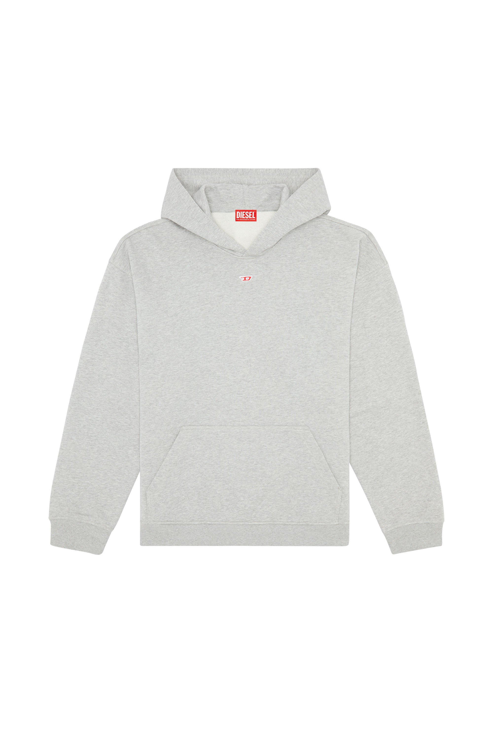 Diesel - S-BOXT-HOOD-D, Sweat-shirt à capuche avec empiècement D Homme in Gris - 3