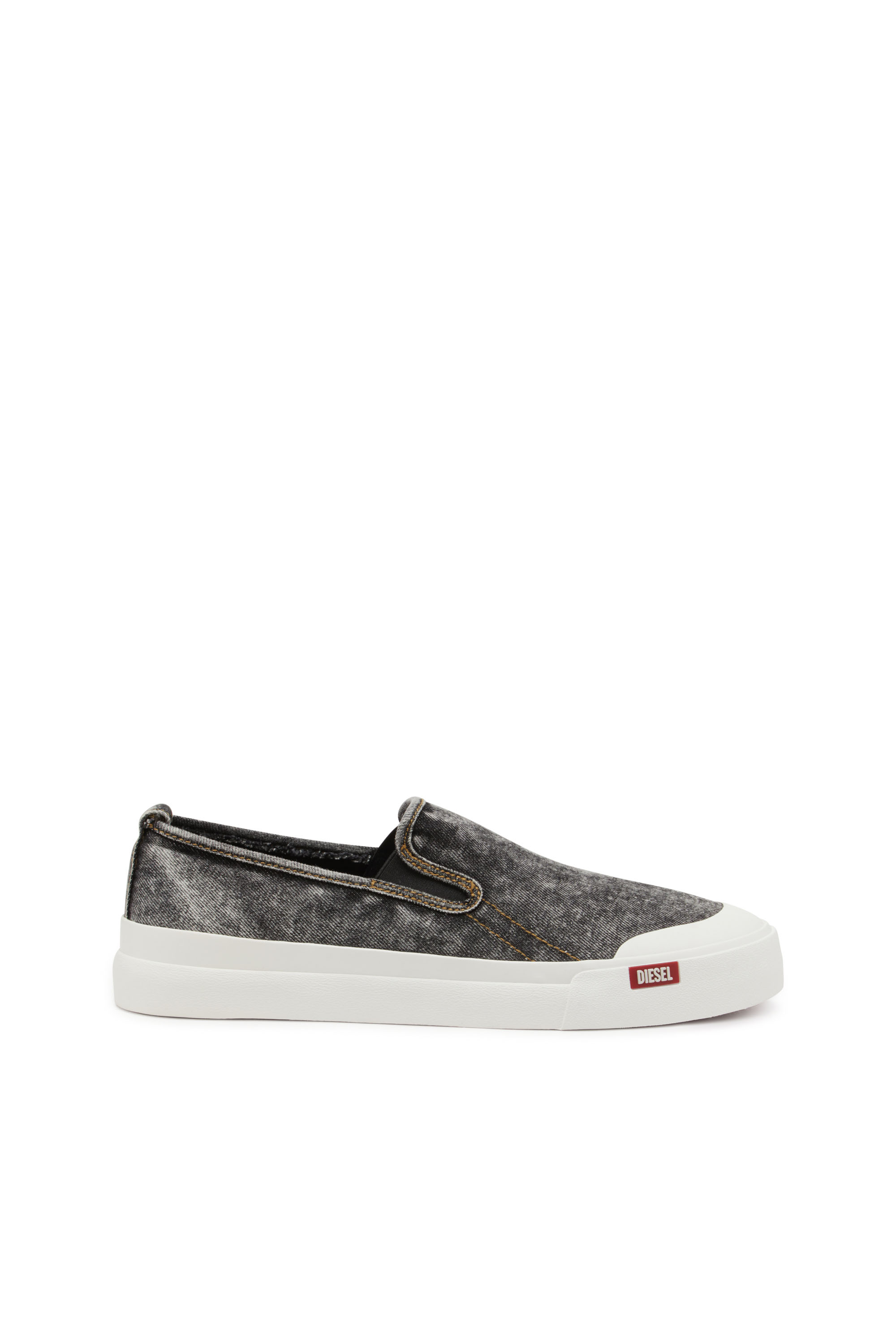 Diesel - S-ATHOS NMD SO, S-Athos-Sneakers slip-on en denim Homme in Noir - 1