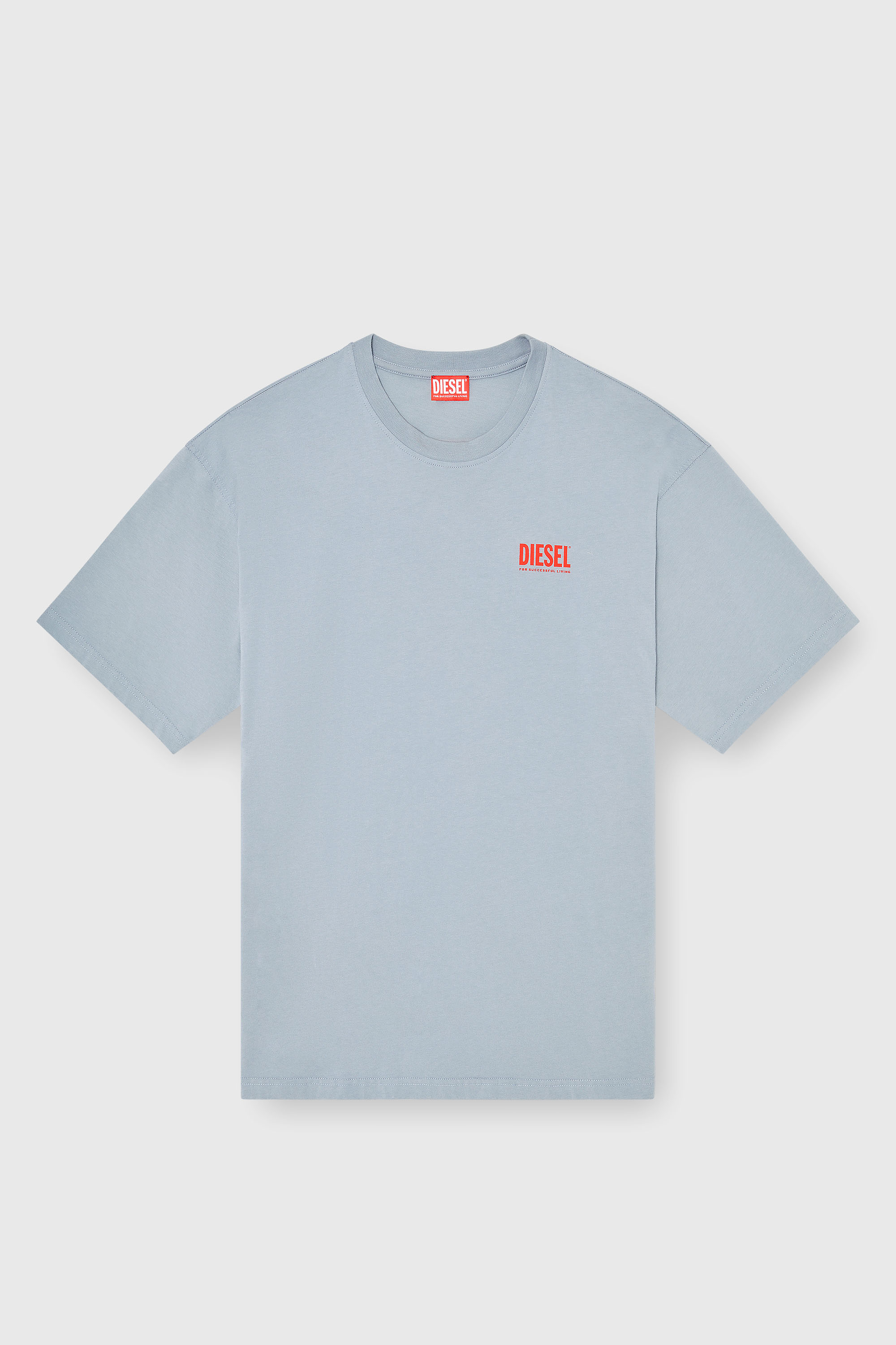 Diesel - T-BOXT-BISK, T-shirt en coton avec imprim&eacute; Diesel Biscotto Homme in Gris - 2