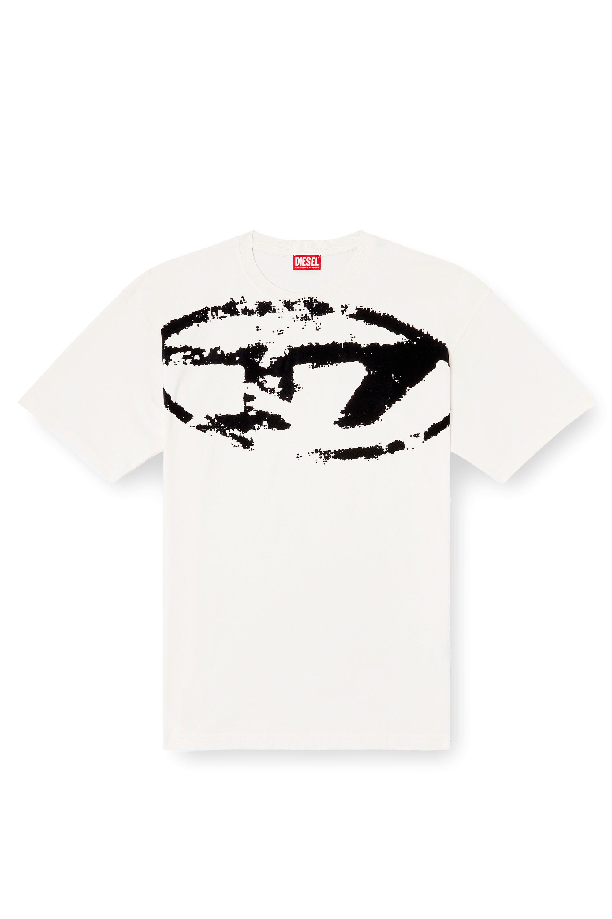 Diesel - T-BOXT-N14, T-shirt avec logo floqué effet vieilli Homme in Polychrome - 2