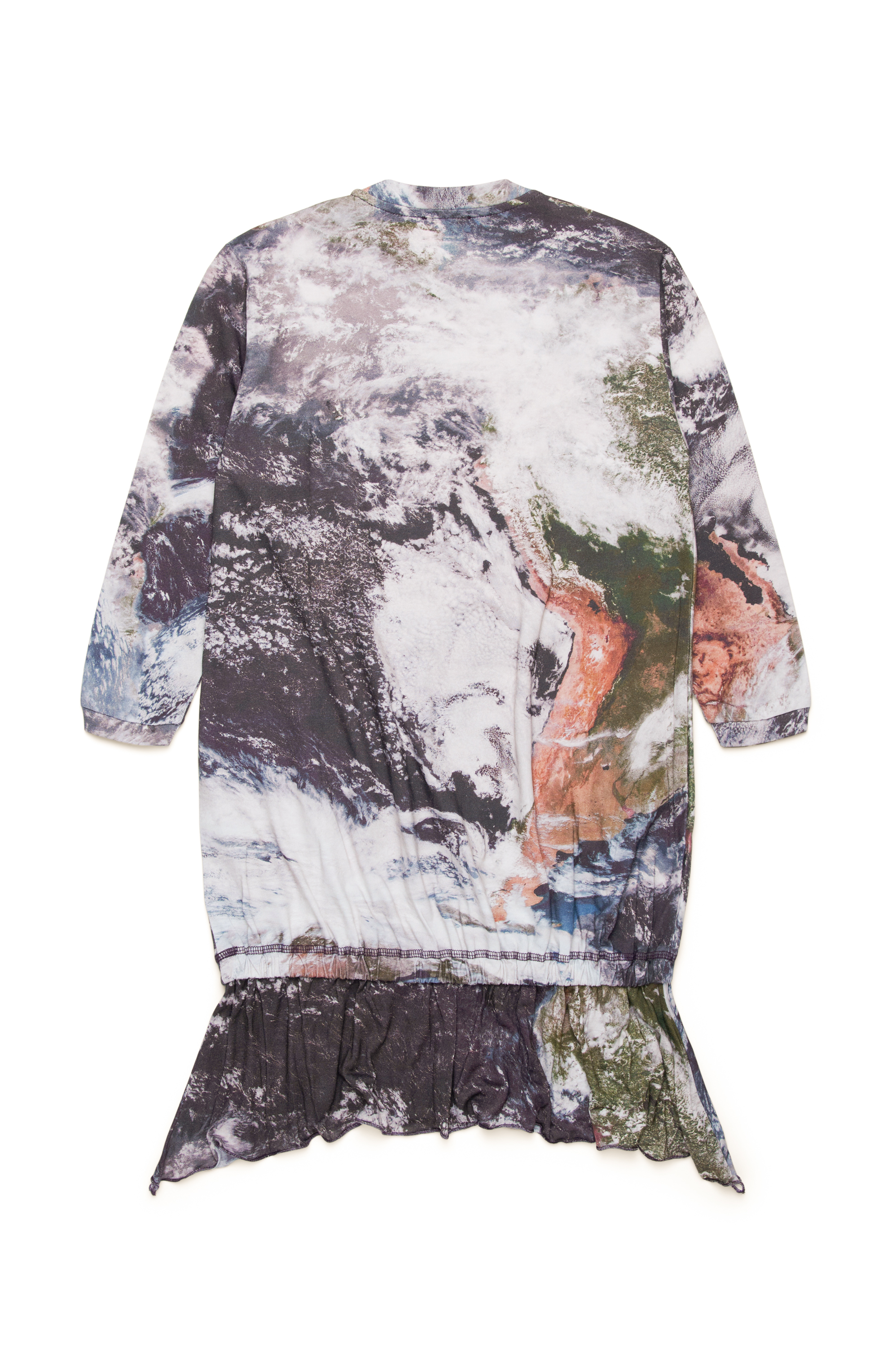 Diesel - DOLLYOD, Femme Robe asymétrique avec imprimé Planet Camo in Polychrome - Image 2
