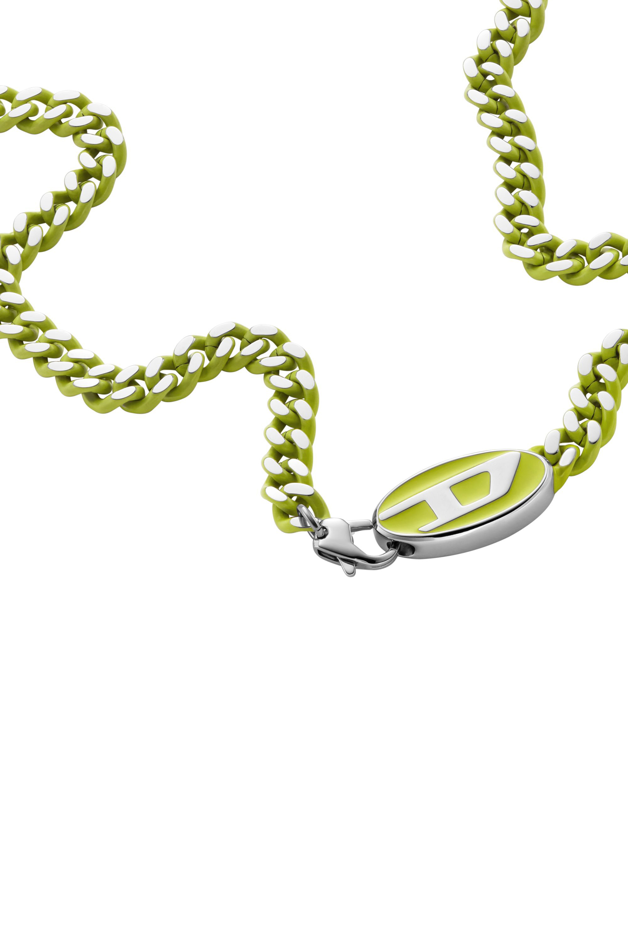 Diesel - DX1507, Unisex Stainless steel chain necklace in Yellow - Image 1