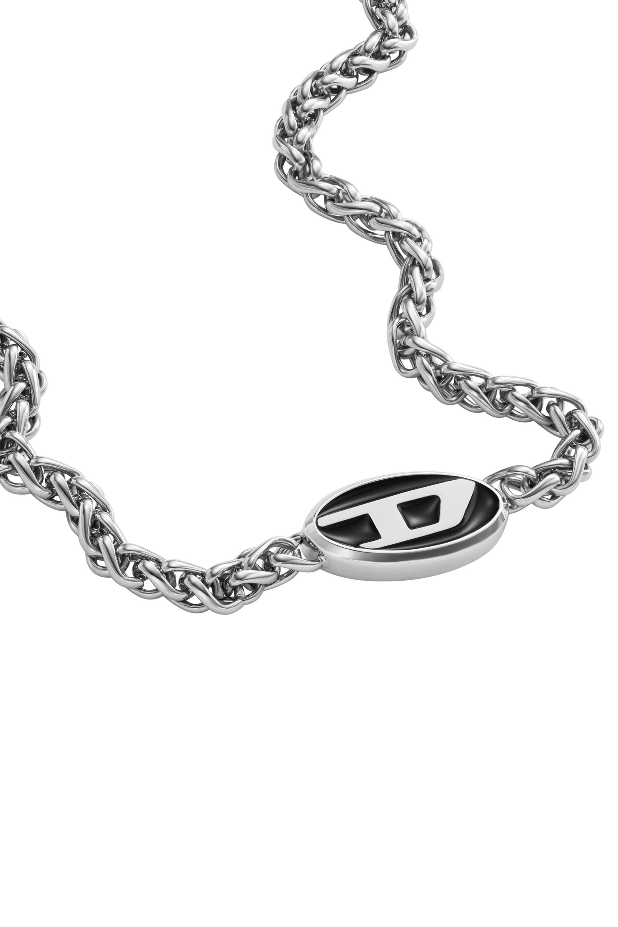 Diesel - DX1470, Unisex Stainless steel chain necklace in Silver - Image 1