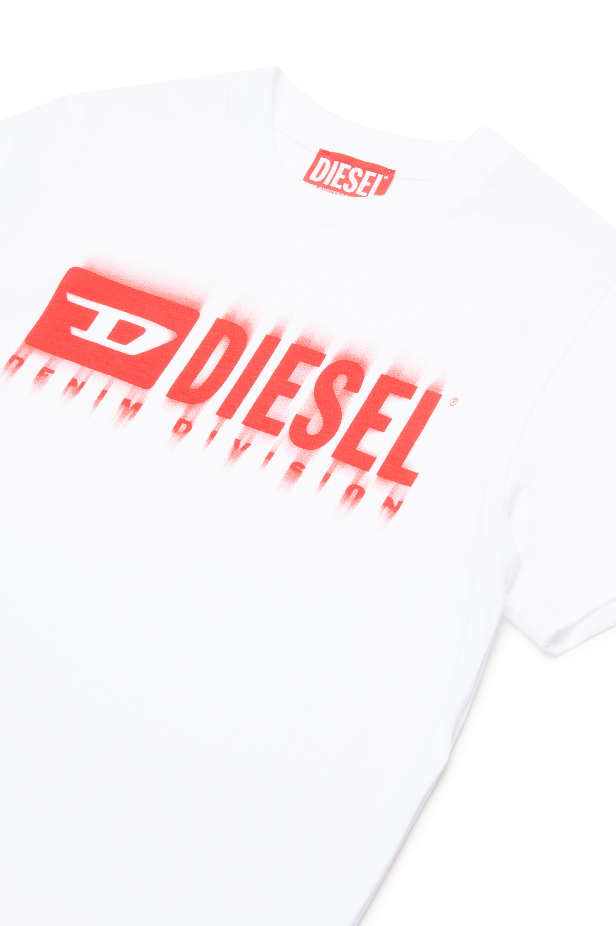 Diesel - TDIEGORL6, Homme T-shirt avec logo taché in Blanc - Image 3