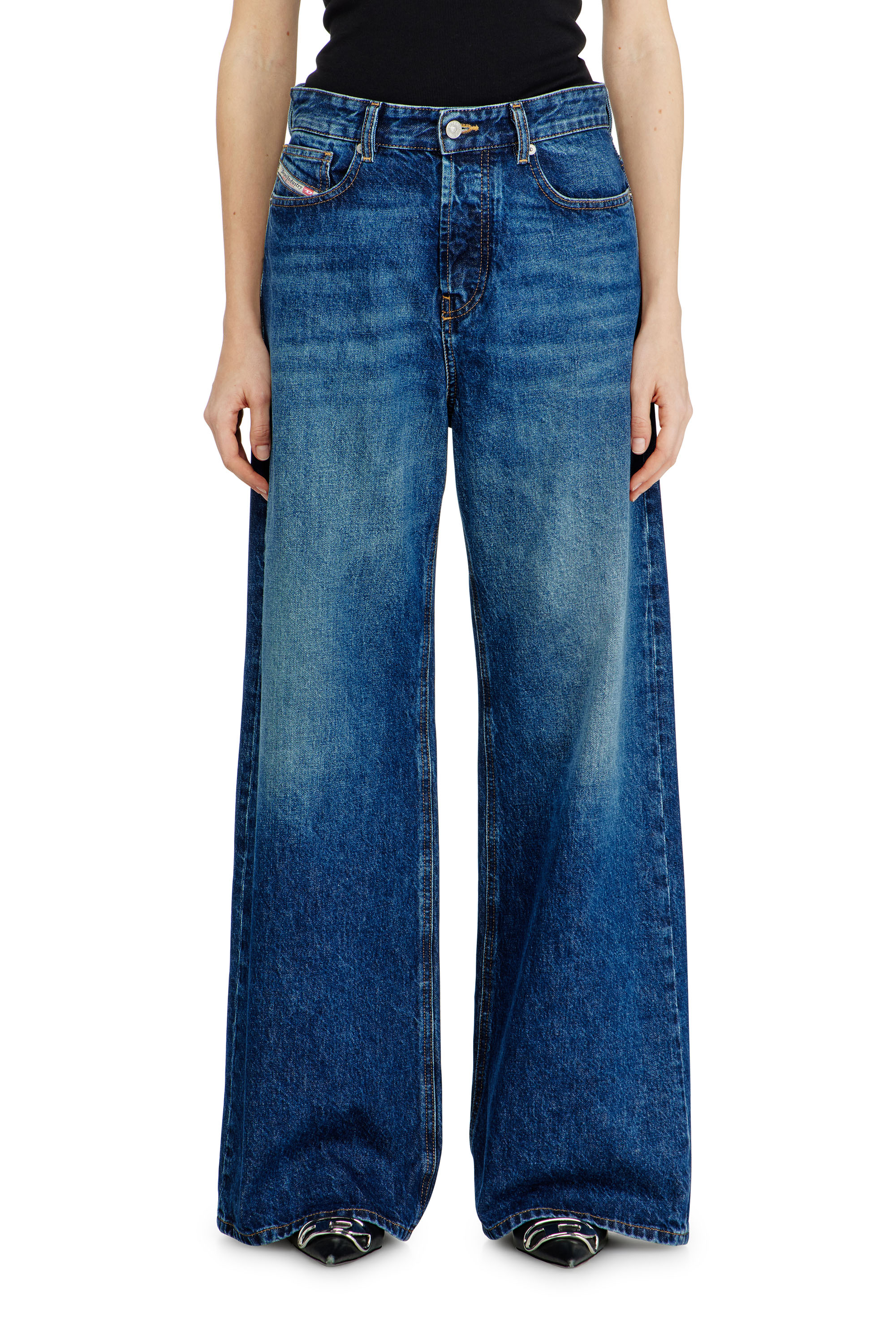 Diesel - Relaxed Jeans 1996 D-Sire 09I27 Mixte, Bleu Fonc&eacute; - Image 4