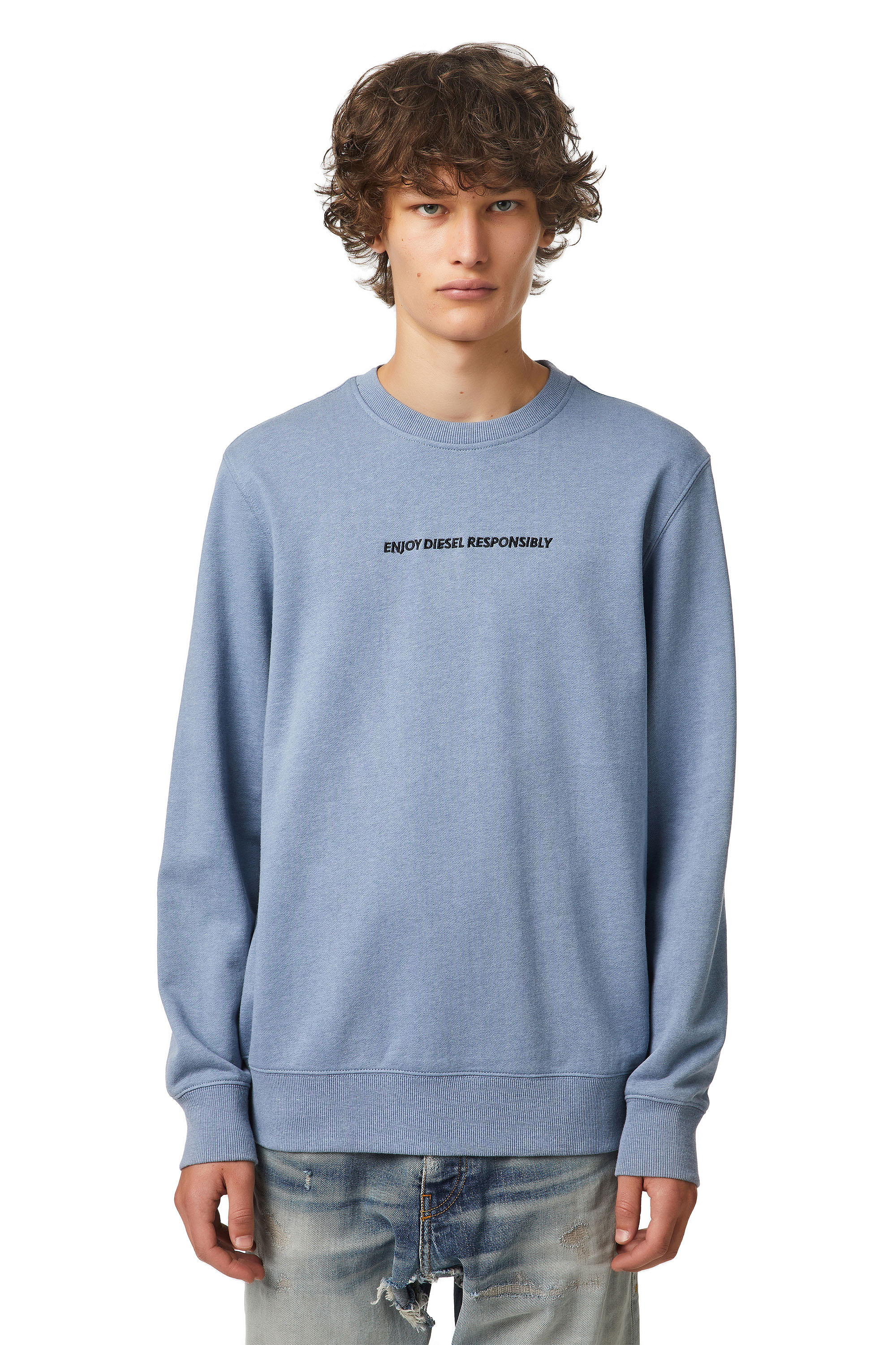 S-GIRK-B9, Bleu Clair - Pull Cotton