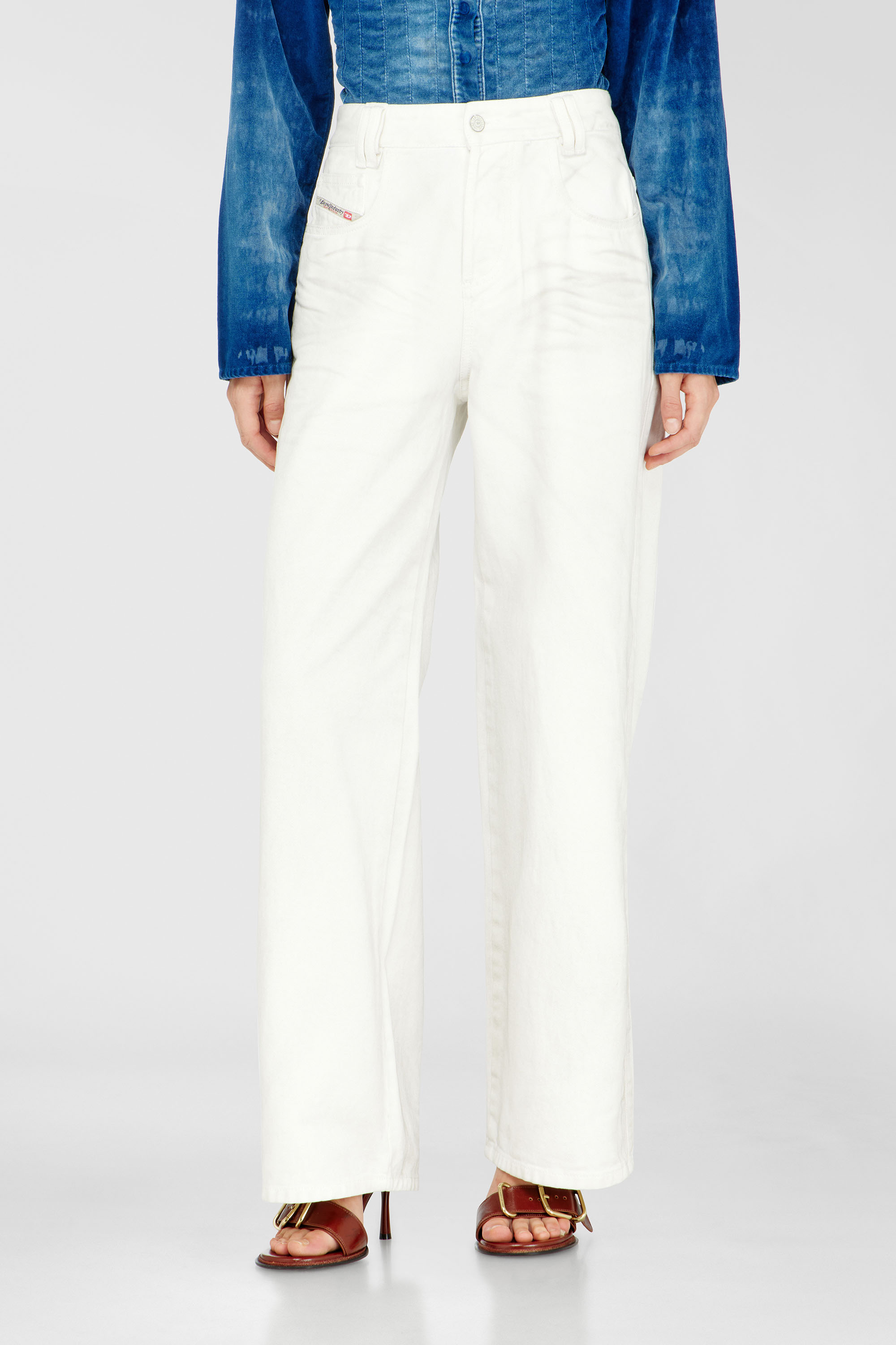 Diesel - Relaxed Jeans 1982 D-Hakou 007GG Mixte, Blanc - Image 6