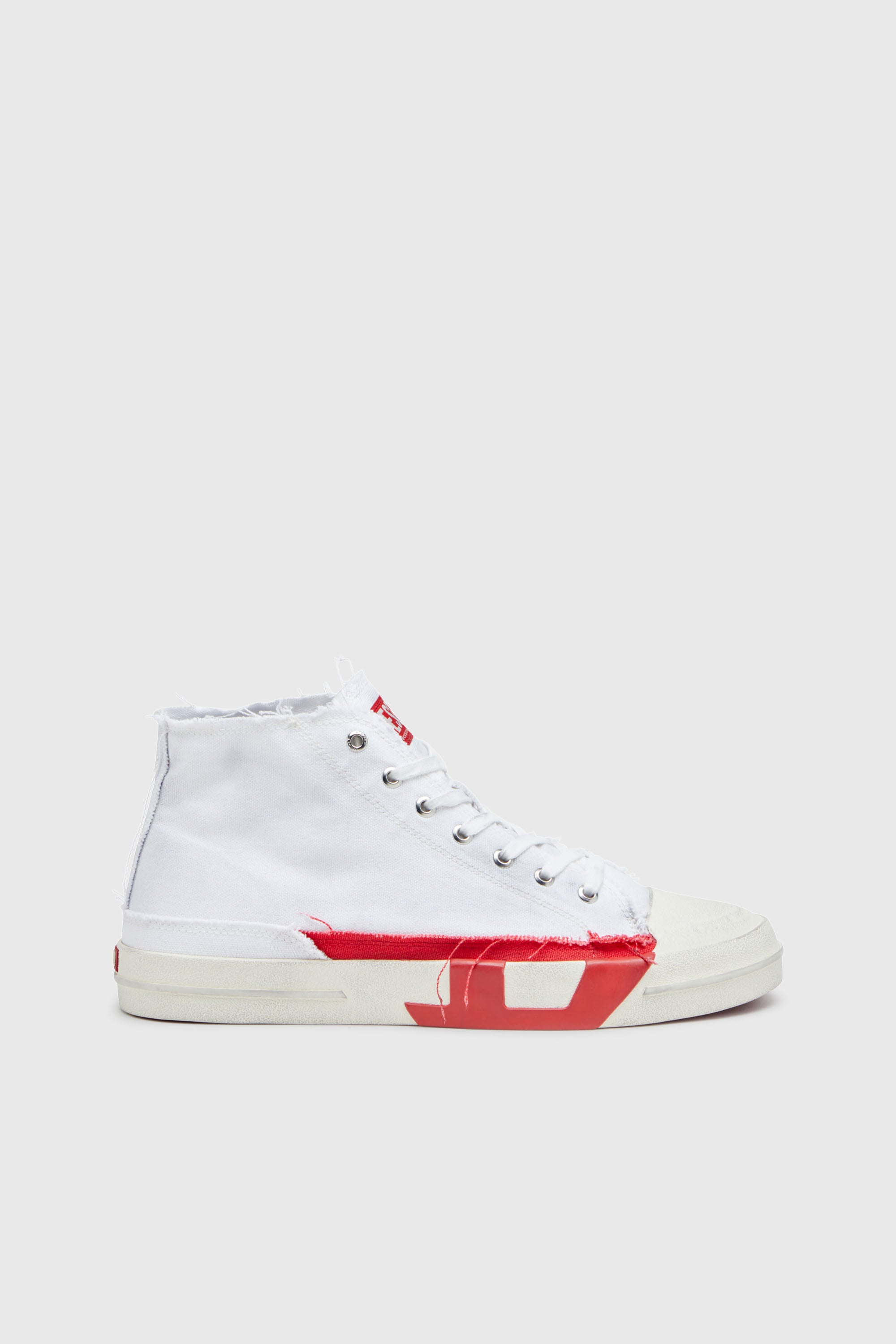 Diesel - S-D-VERSE MID, S-D-Verse-Baskets montantes en toile &agrave; effet sali Homme in Polychrome - 1