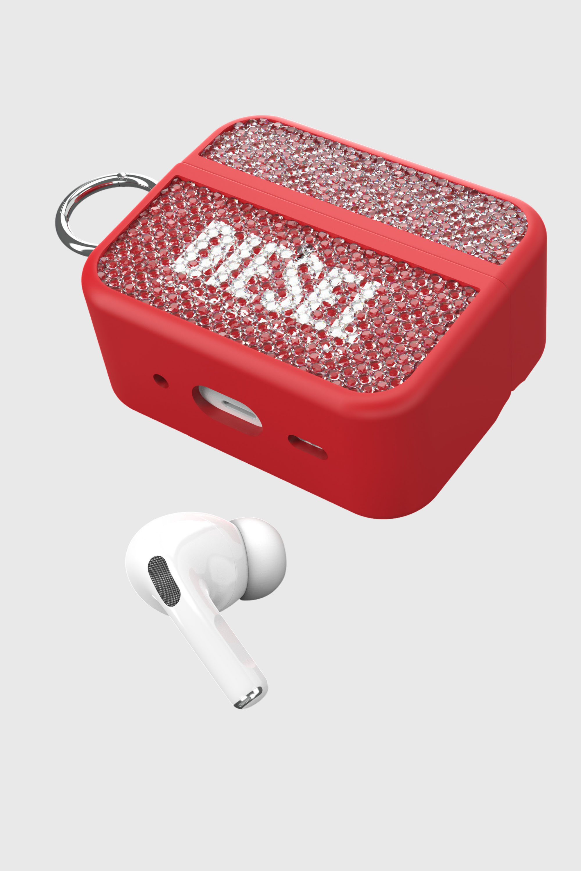 Diesel - 60196 AIRPOD CASE AIRPODS CASE, Coque Swarosky pour Airpods Pro / Pro 2 Mixte in Rouge - 4