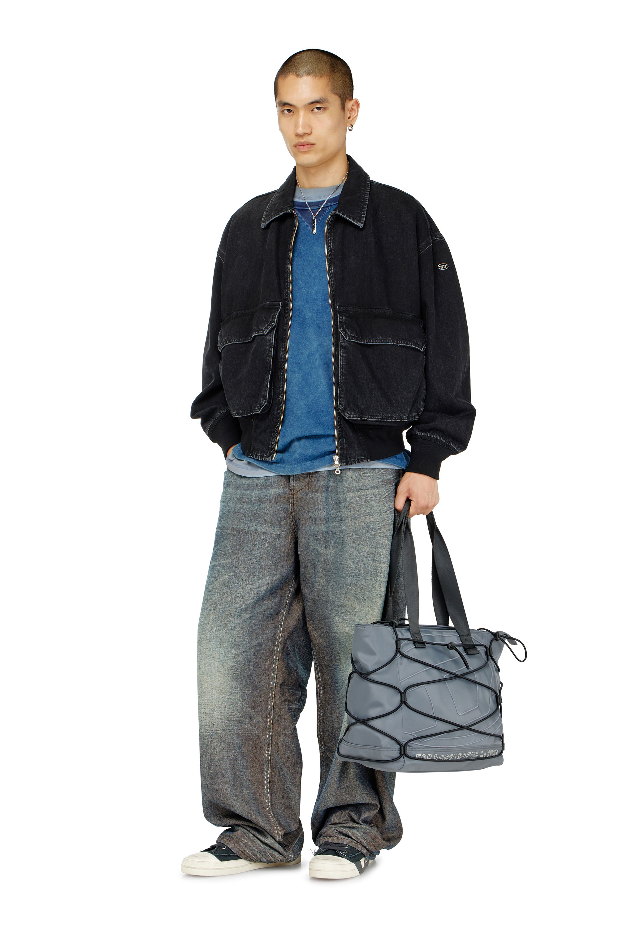 Diesel - D-KURZ, Veste en denim Mixte in Noir - 4