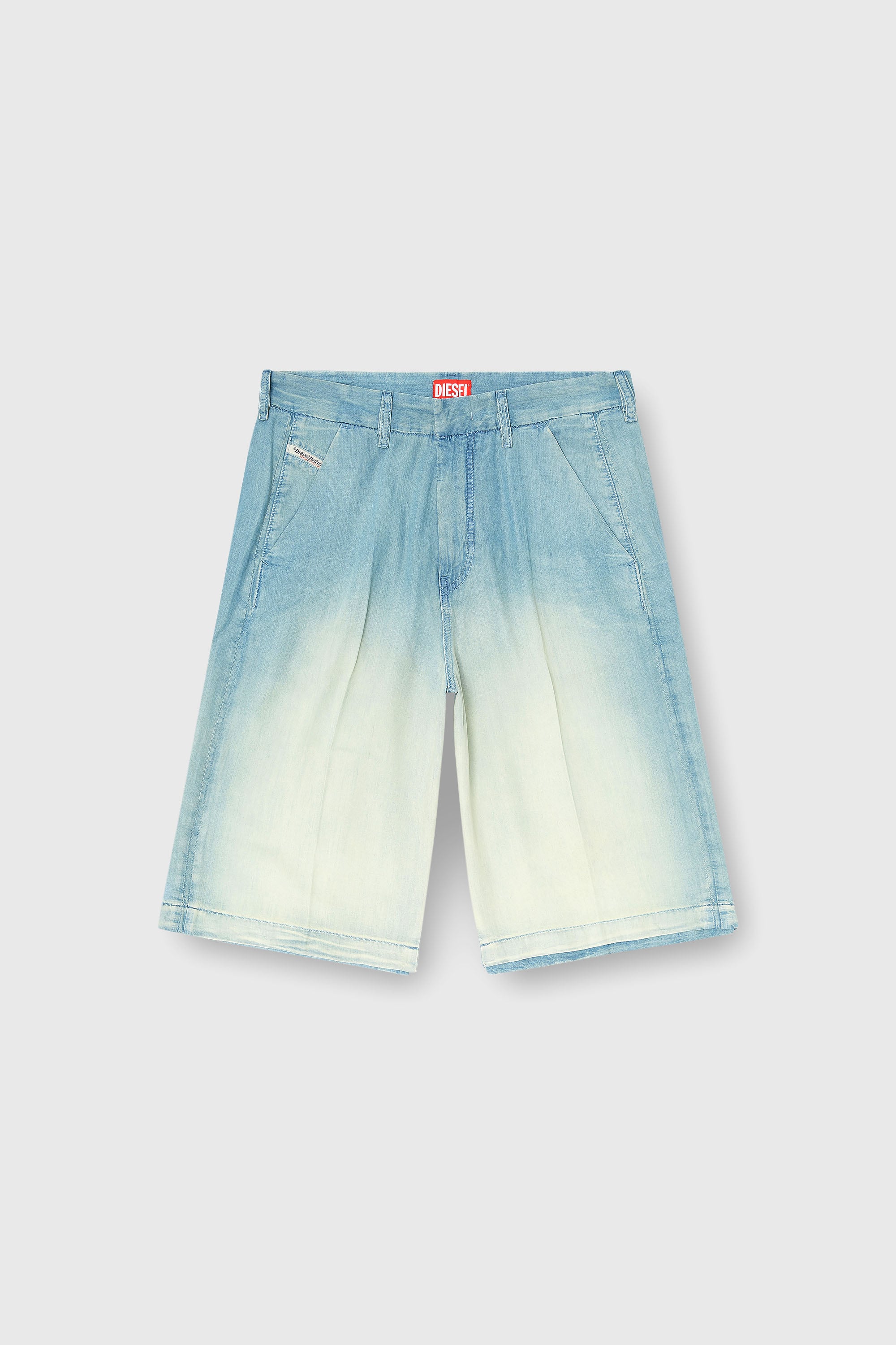 Diesel - D-TYLOR-SHORT-S, Short en denim fluid surteint Homme in Bleu - 2