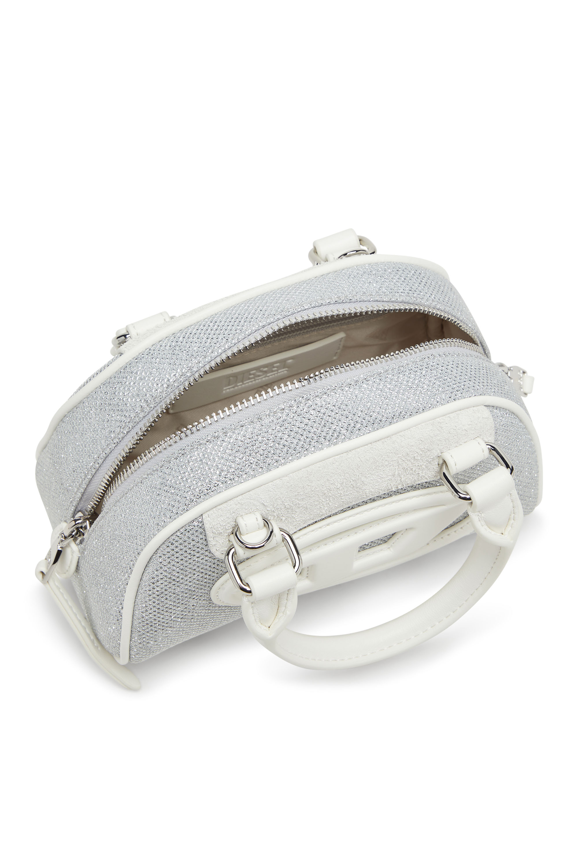 Diesel - 1DR DOME CROSSBODY, 1DR Dome-Mini sac bowling en tissu Lurex Femme in ToBeDefined - 3