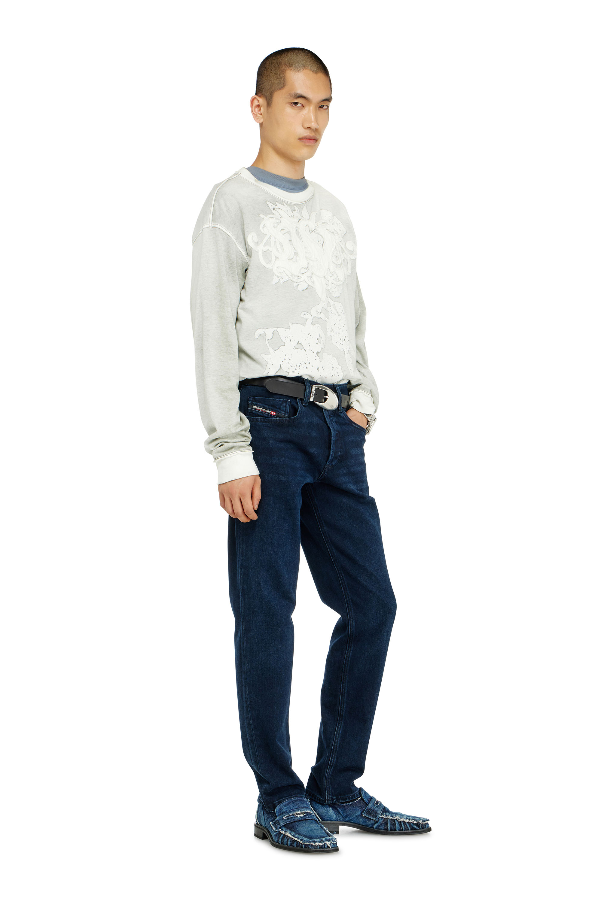 Diesel - Regular Jeans 2023 D-Finitive 0KBBJ Homme, Bleu Fonc&eacute; - Image 3