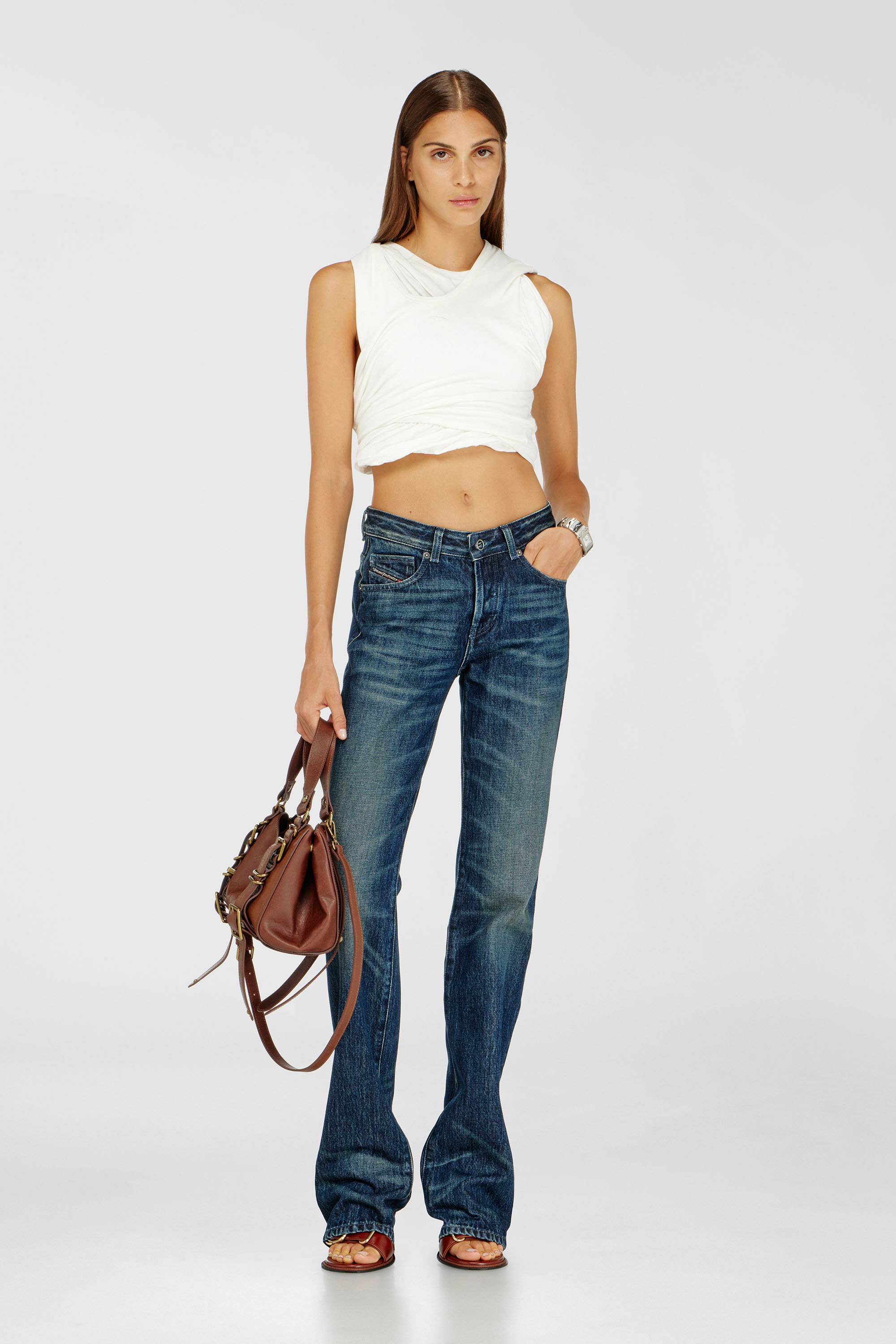 Diesel - Regular Jeans D-Heel 007FZ Femme, Bleu Fonc&eacute; - Image 3