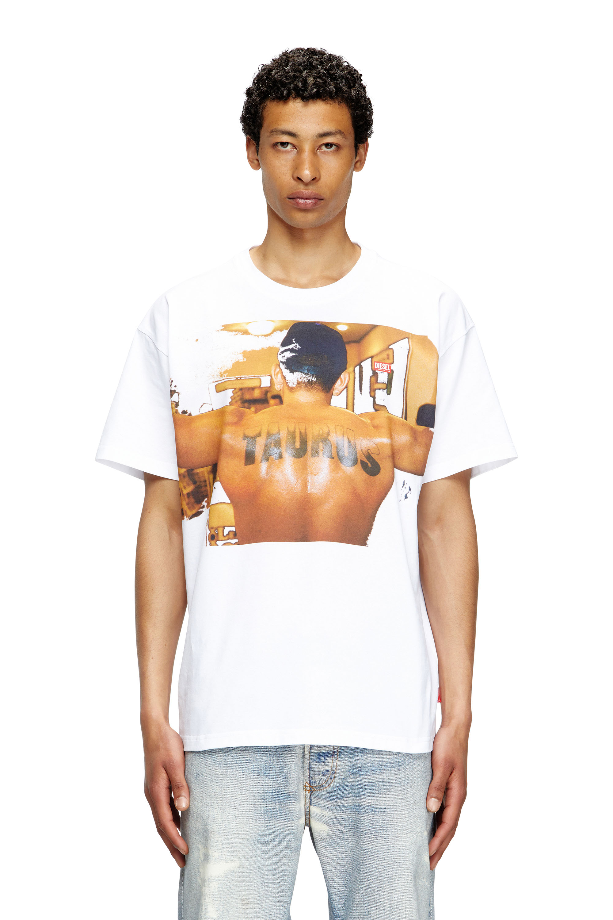 Diesel - PR-T-NORM-TOM25-1, T-shirt avec imprimé graphique Mixte in Blanc - 2