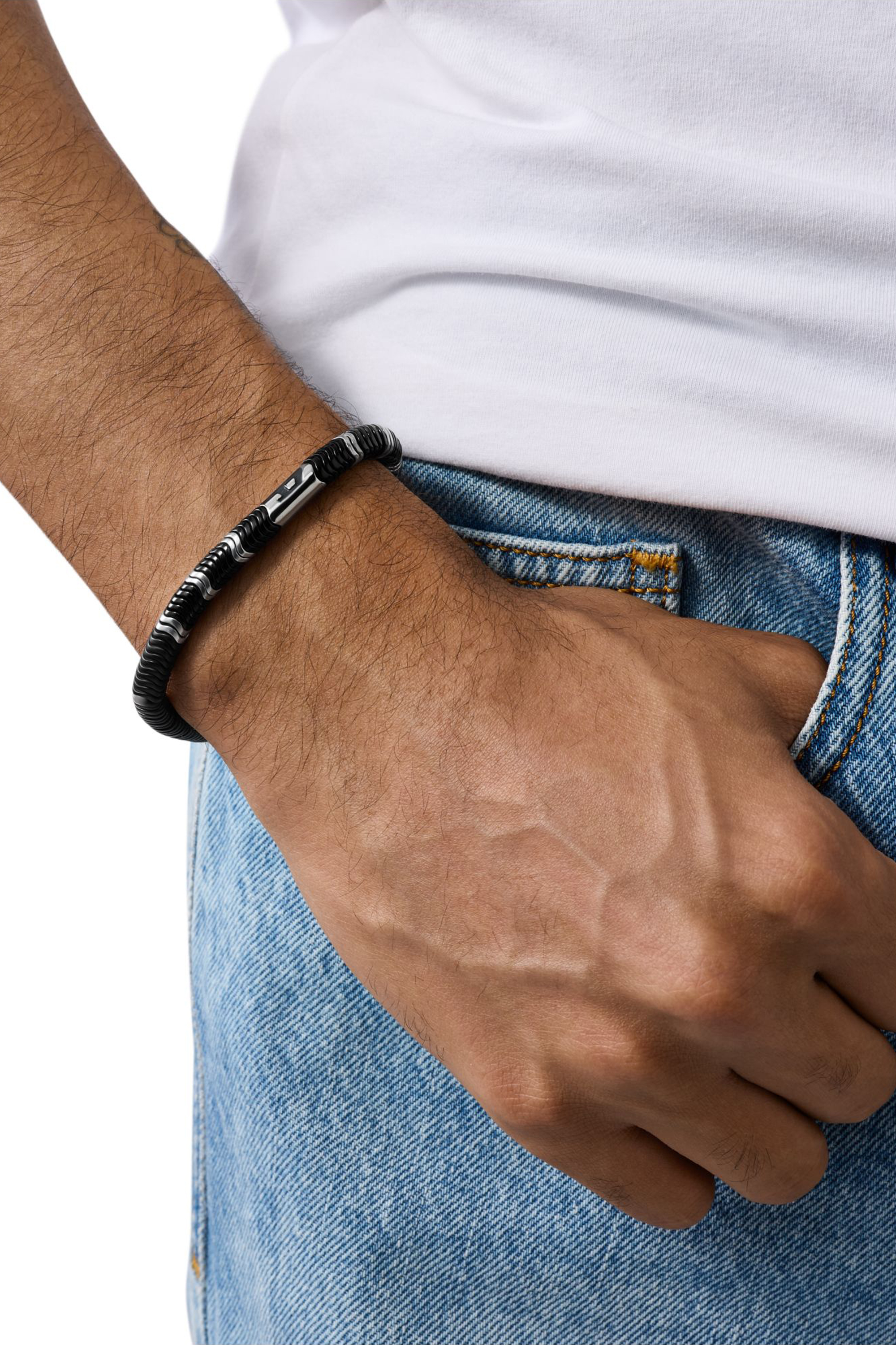 Diesel - DX1574931 JEWEL, Bracelet en perles d'hématite Mixte in Noir - 3