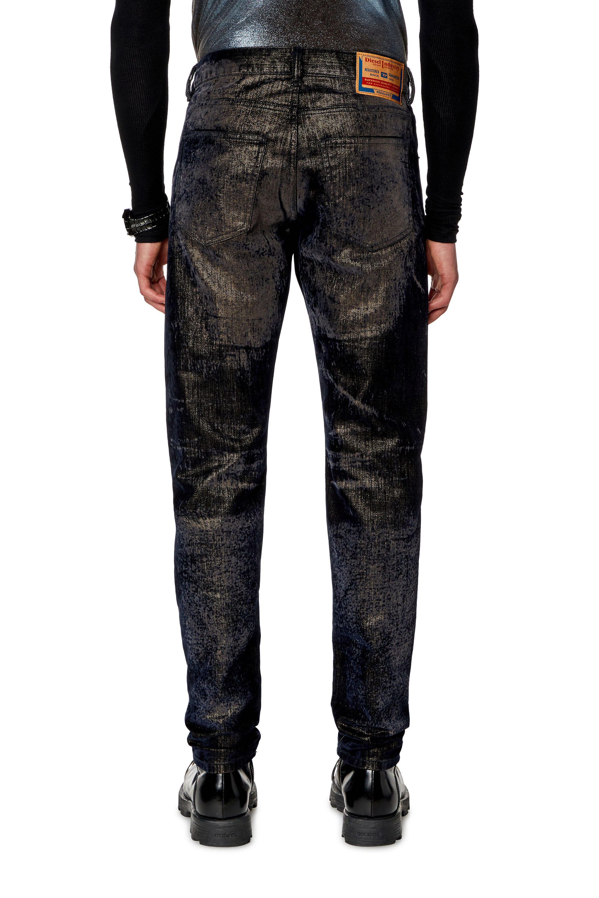 Diesel - Slim Jeans 2019 D-Strukt 09I49 Homme, Noir/Gris fonc&eacute; - Image 3