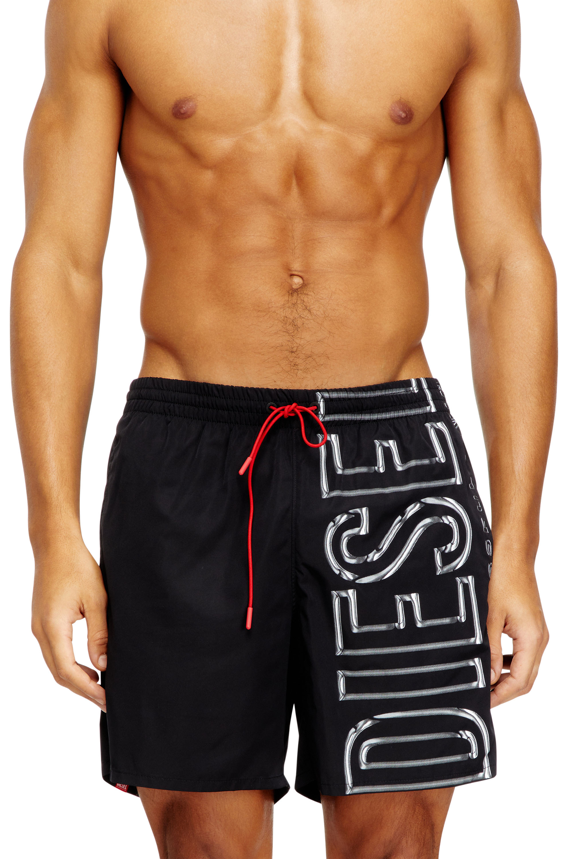 Diesel - SOCCER-41-D-CORE, Short de bain avec logo imprimé oversize Homme in ToBeDefined - 2