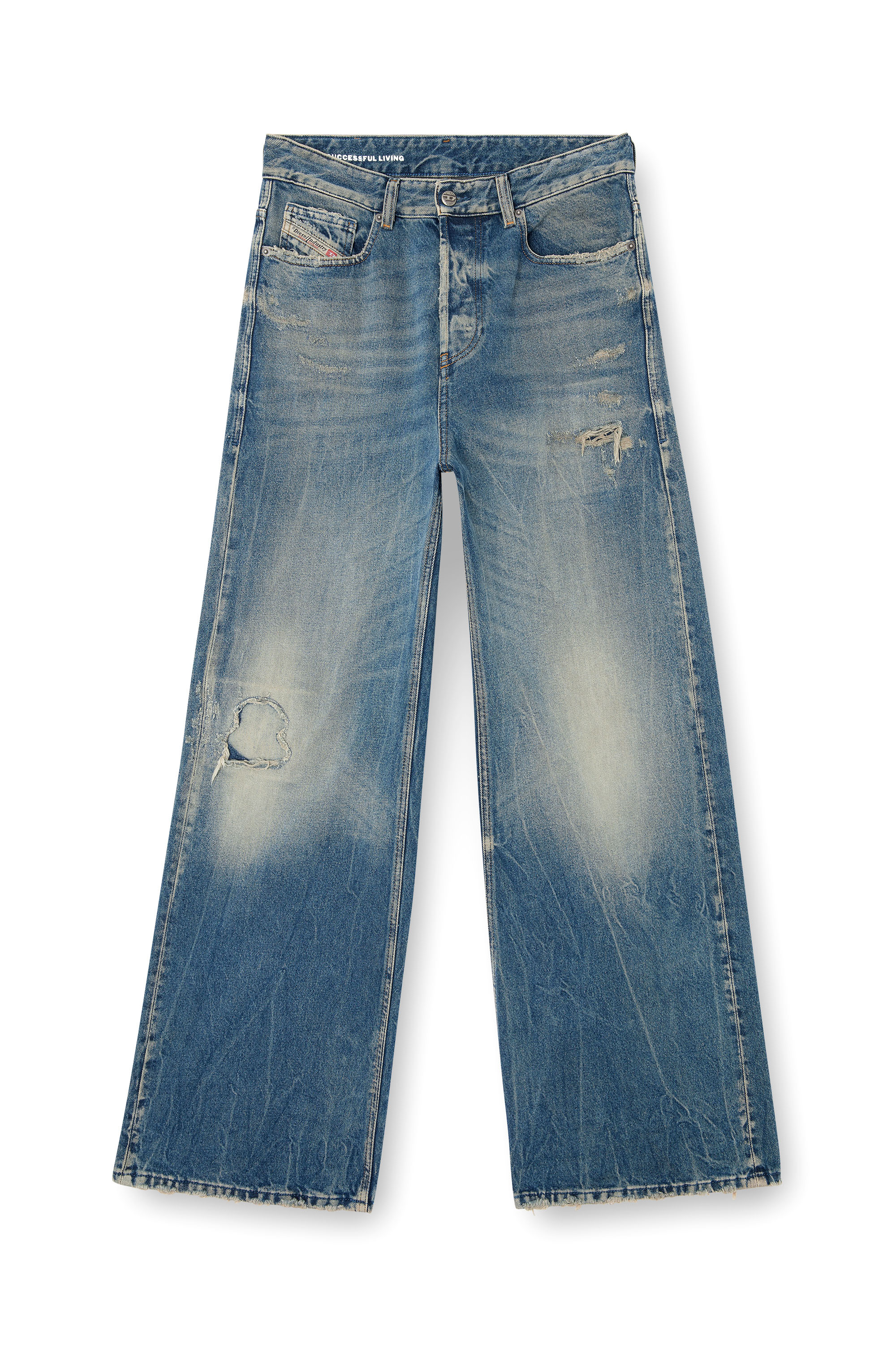 Diesel - Relaxed Jeans 1996 D-Sire 09M28 Femme, Bleu moyen - Image 3