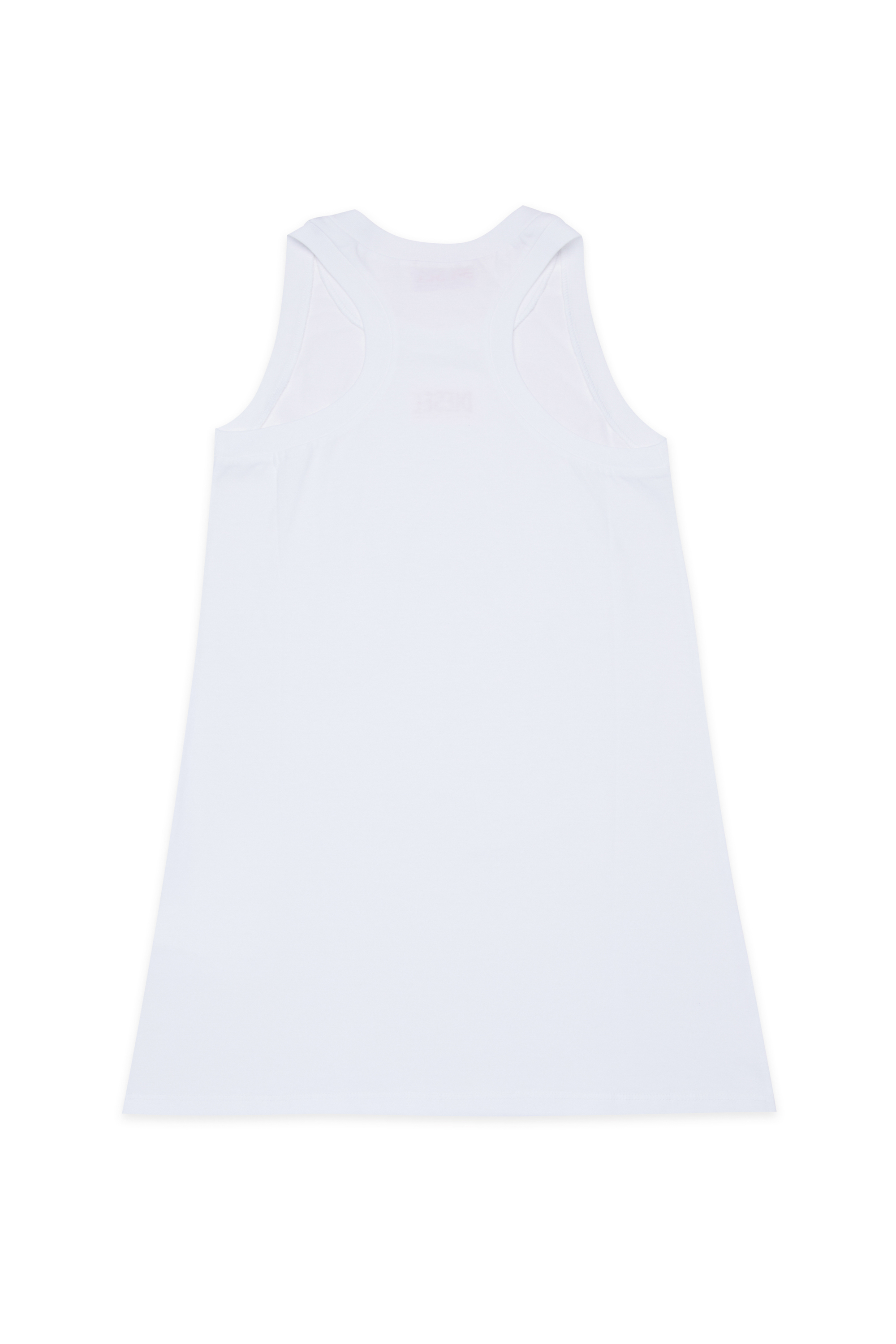 Diesel - MCUNDY, Robe de plage avec imprim&eacute; logo Femme in Blanc - 2