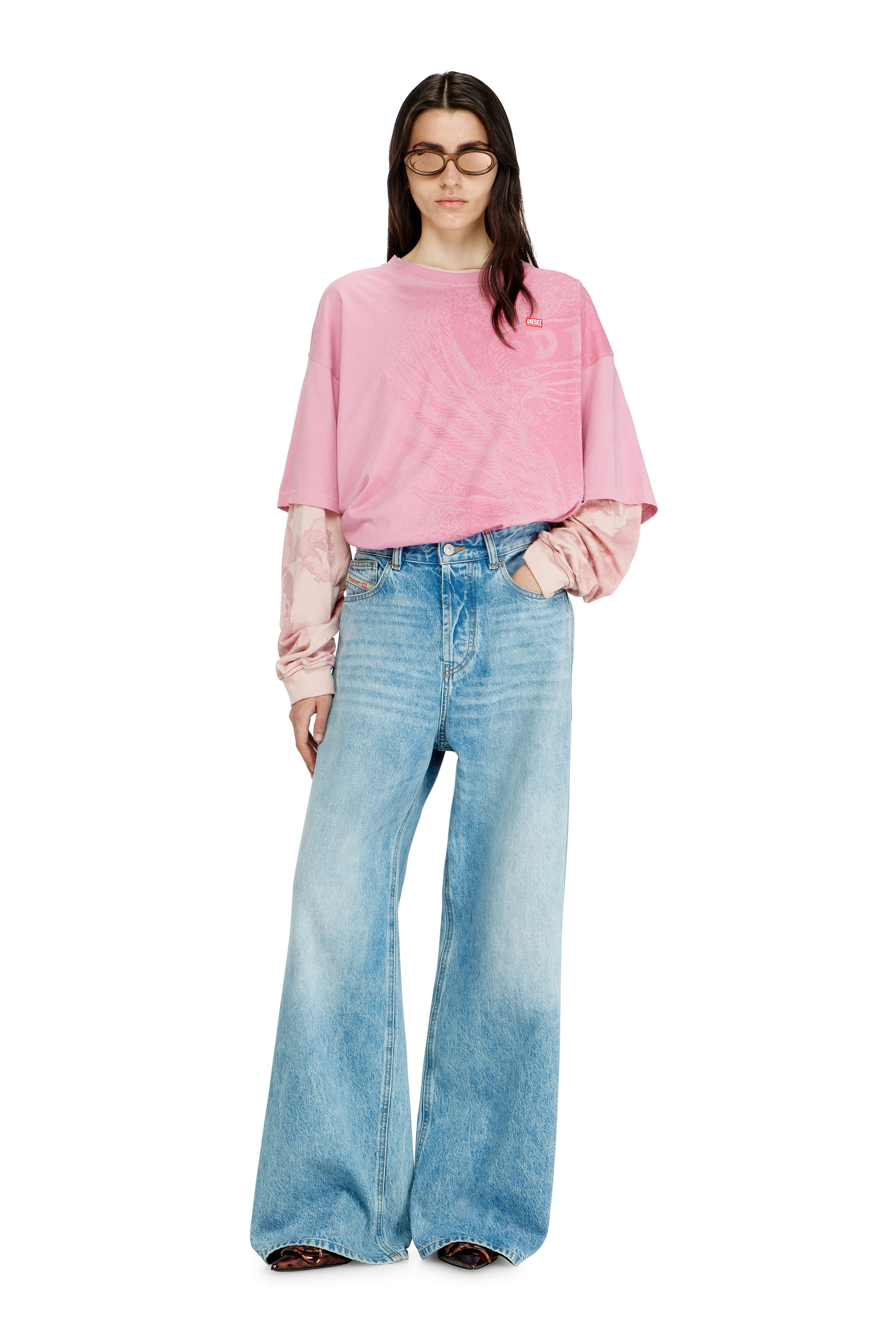 Diesel - Relaxed Jeans 1996 D-Sire 09I29 Mixte, Bleu Clair - Image 1