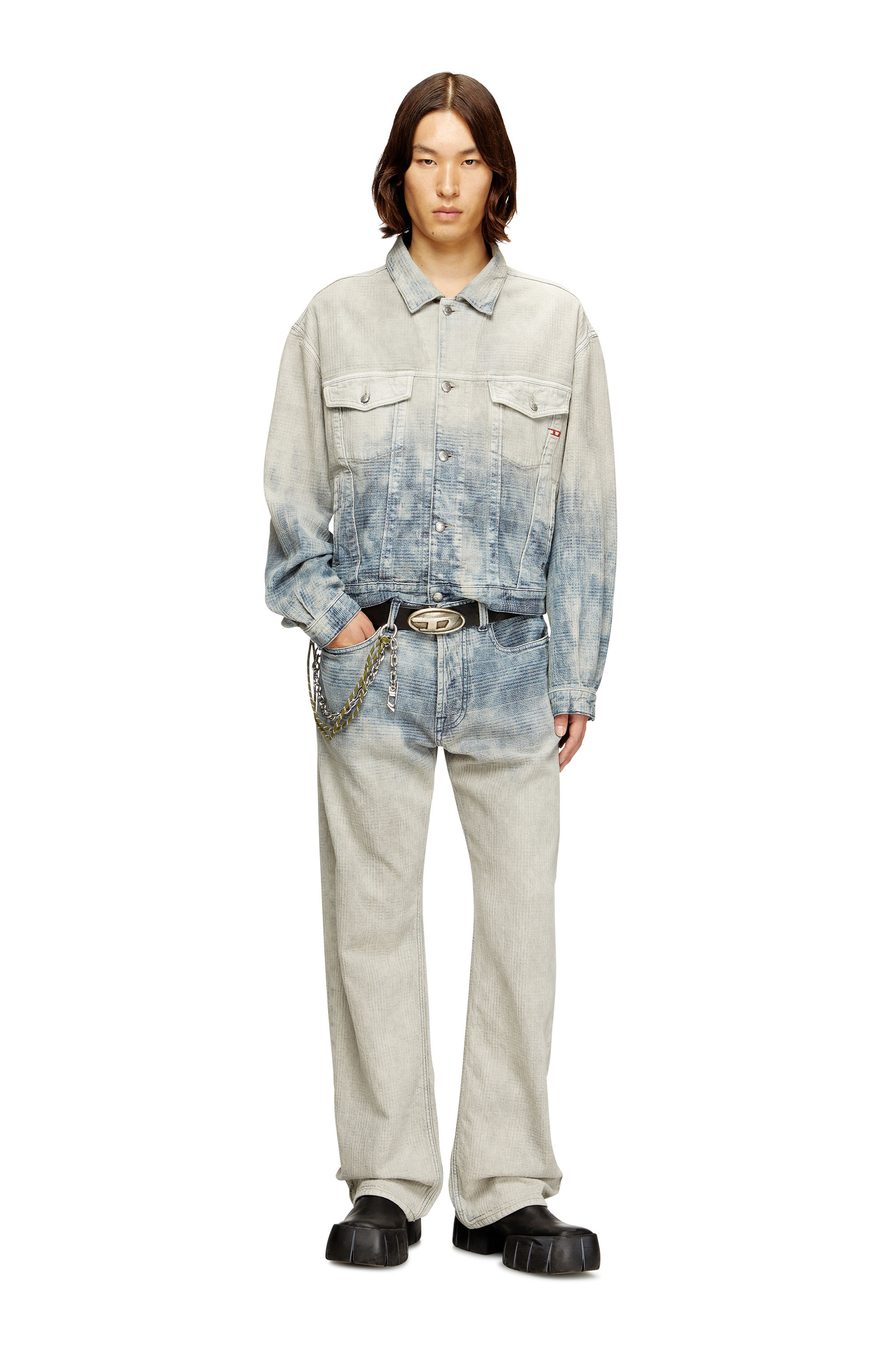 Diesel - Relaxed Jeans 1980 D-Eeper 09N93 Homme, Bleu moyen - Image 2